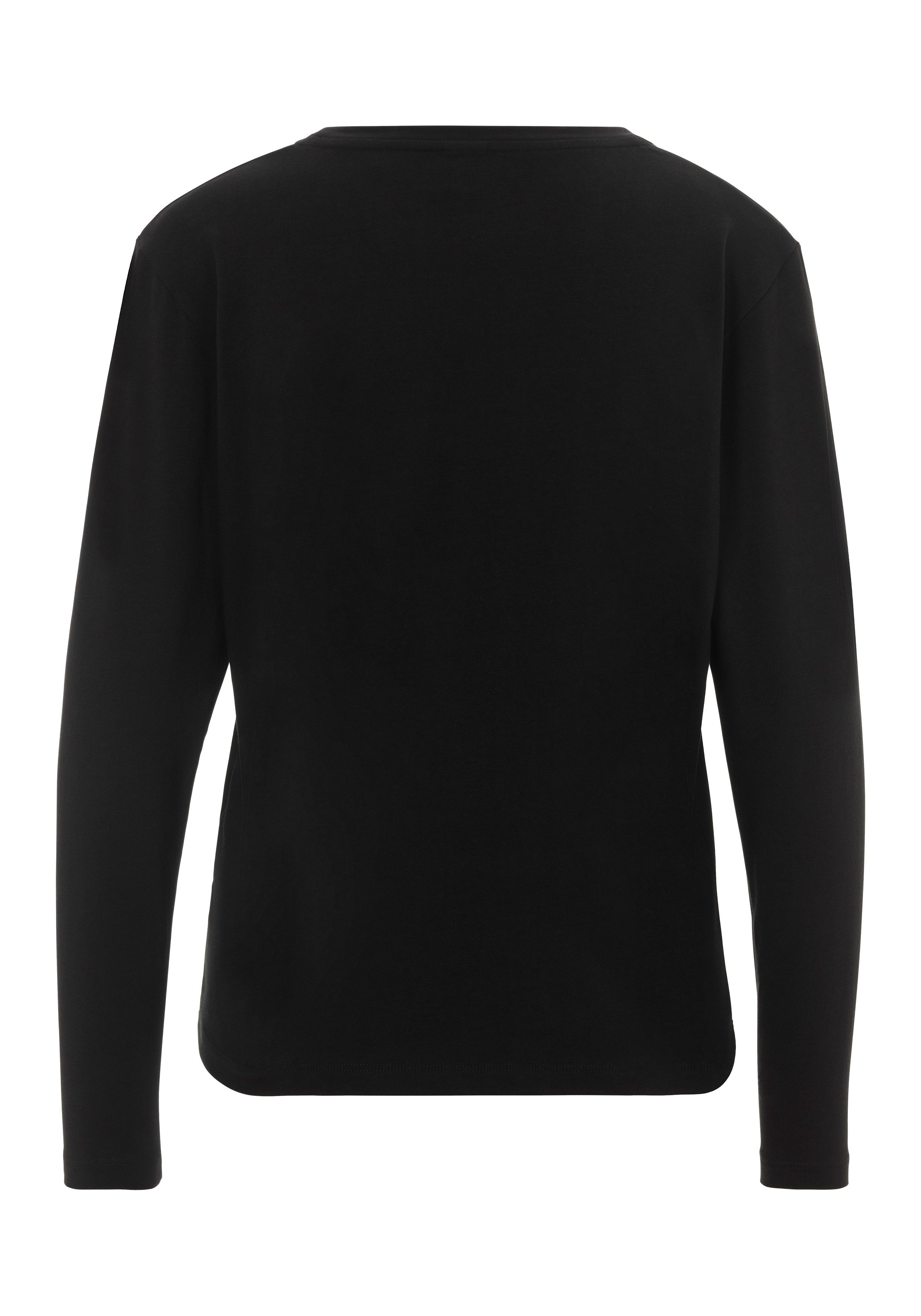 BOSS Shirt met lange mouwen met een ronde hals