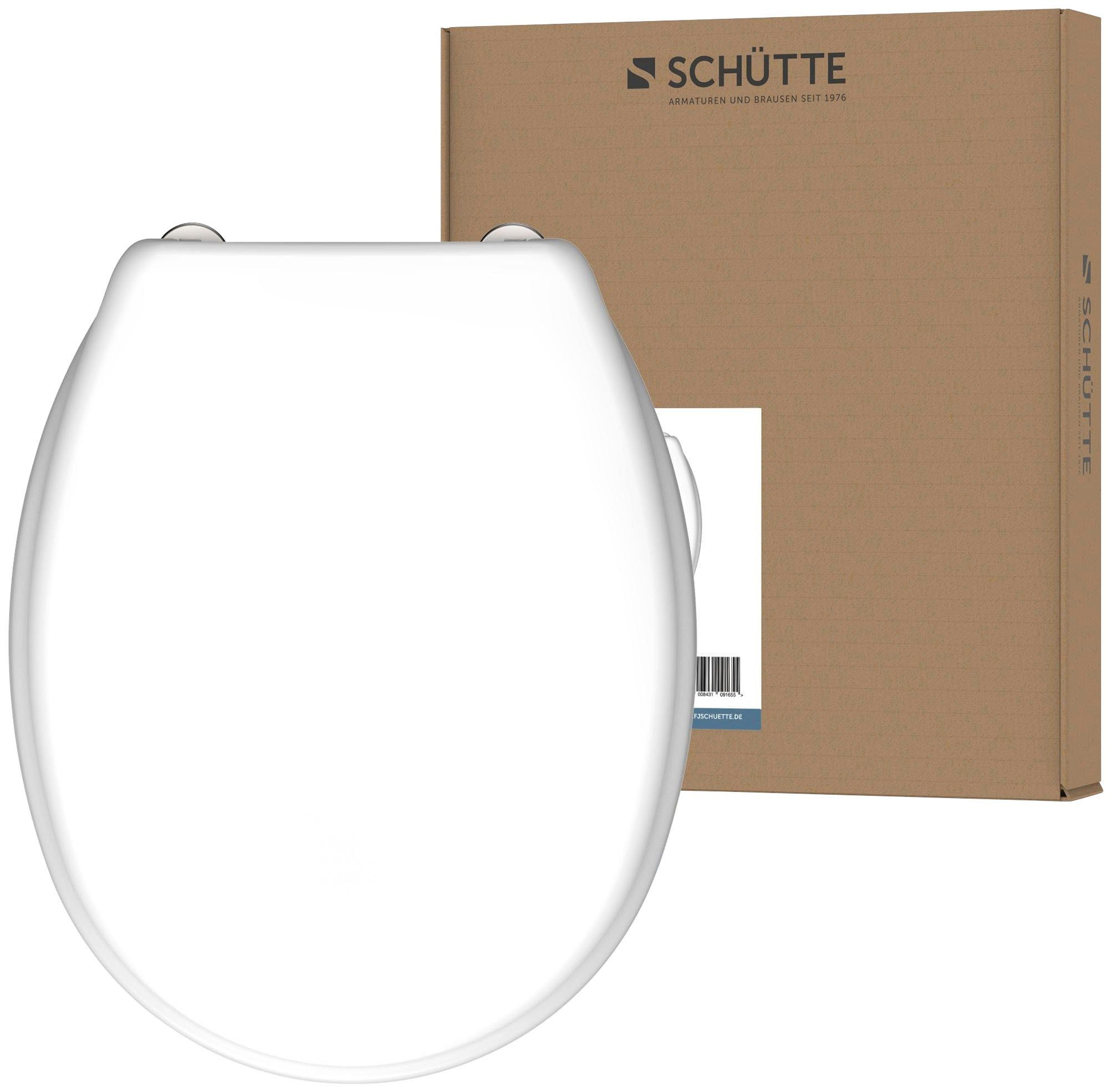 Schütte Toiletzitting Duroplast, maximale belasting van de toiletbril 175 kg wc-brillen wit