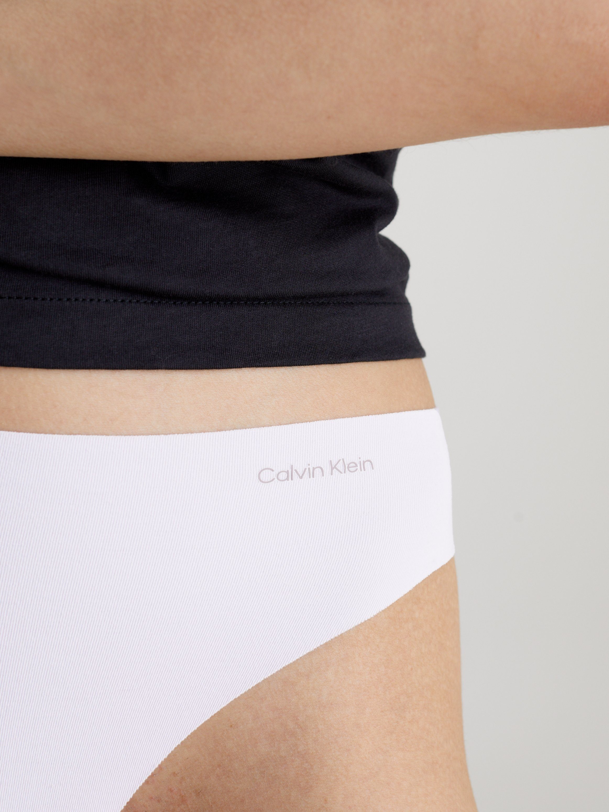 Calvin Klein String 5 PACK THONG (MID-RISE) met logo-print aan de heup (5 stuks, Set van 5)