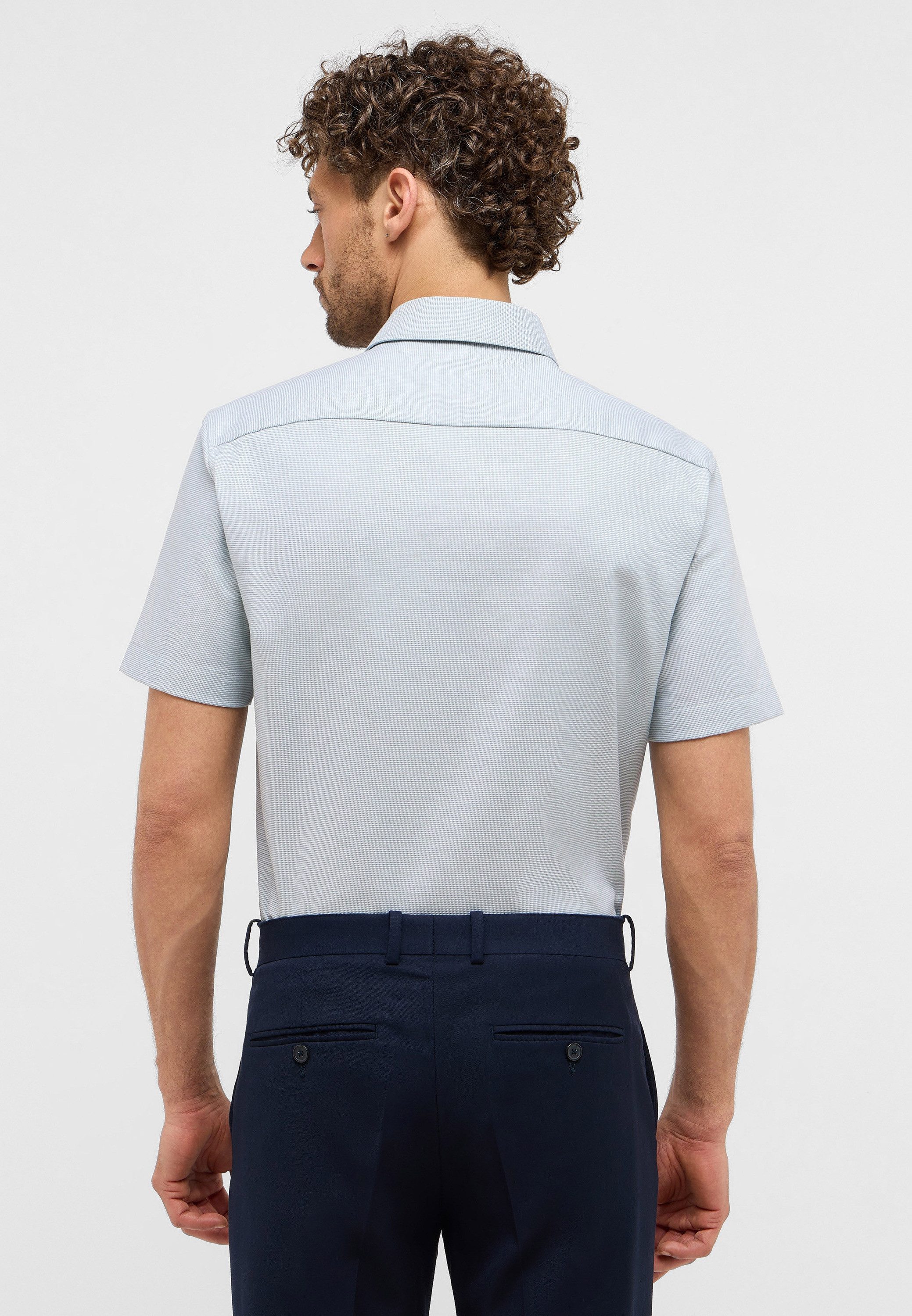 Eterna Overhemd met korte mouwen Slim fit