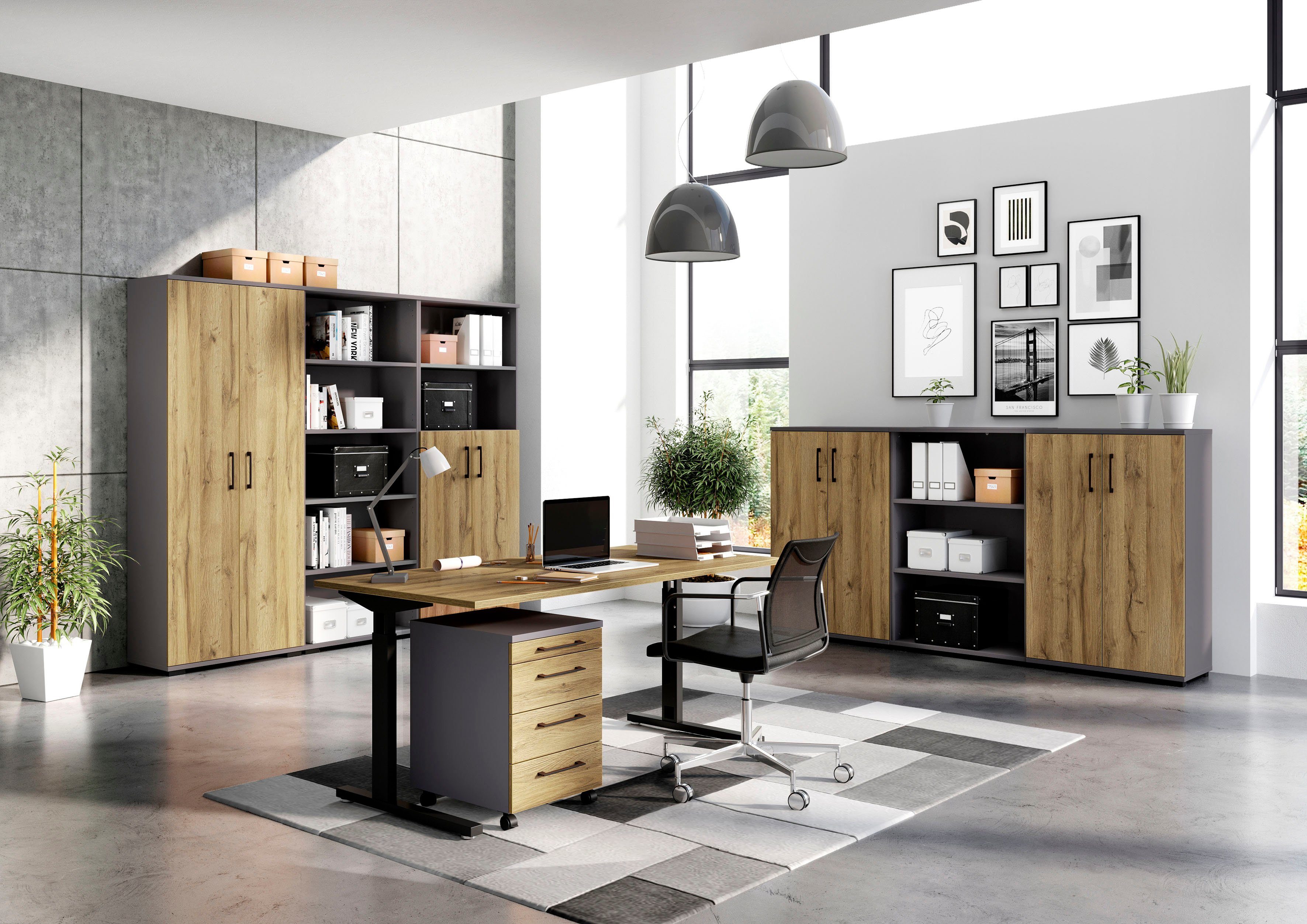 GERMANIA Bureau GW-Profi 3.0 in hoogte verstelbaar (70-80 cm), in 2 breedtes, made in germany