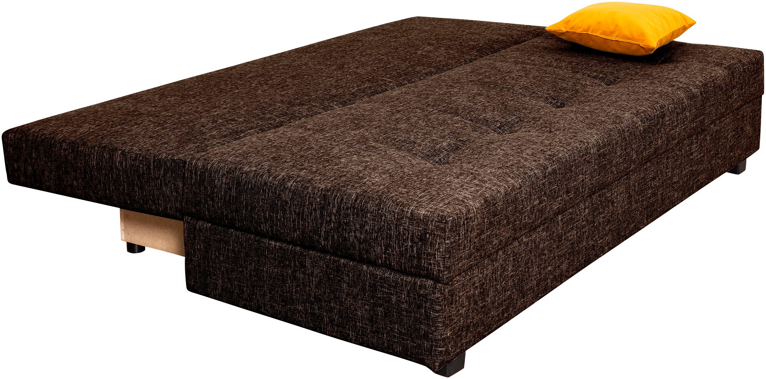 COLLECTION AB Slaapbank DARIA inclusief slaapfunctie en bedlade Slaapbank, bedfunctie, bedlade, inclusief rugkussens, veerkern