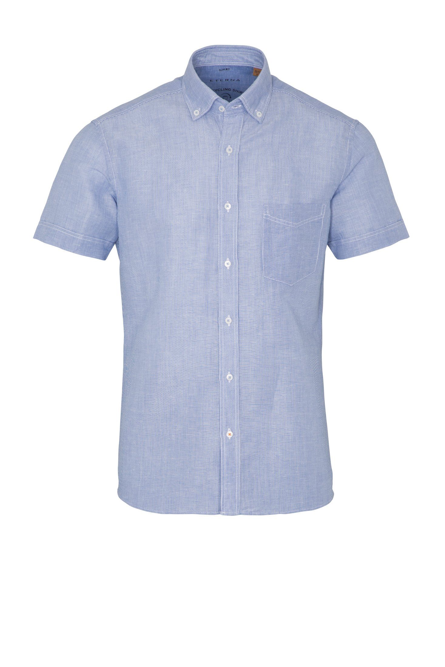 Eterna Overhemd met korte mouwen Slim fit EASY IRON (gemakkelijk te strijken)
