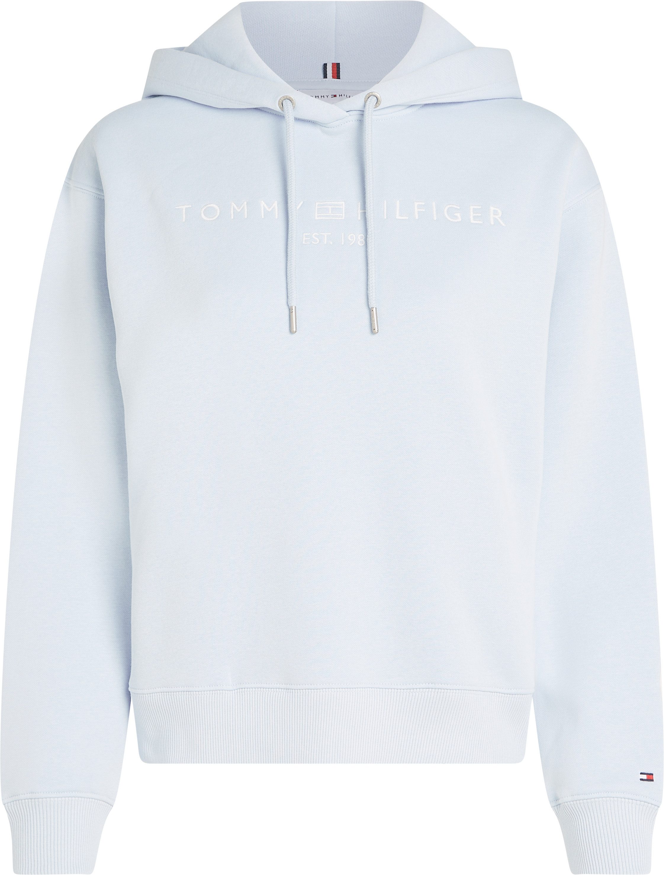 Tommy Hilfiger Hoodie MDRN REG CORP LOGO HOODIE met geborduurd logo-opschrift