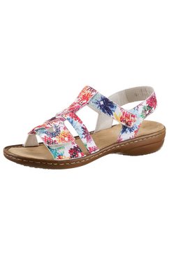 rieker sandalen met zomers motief multicolor