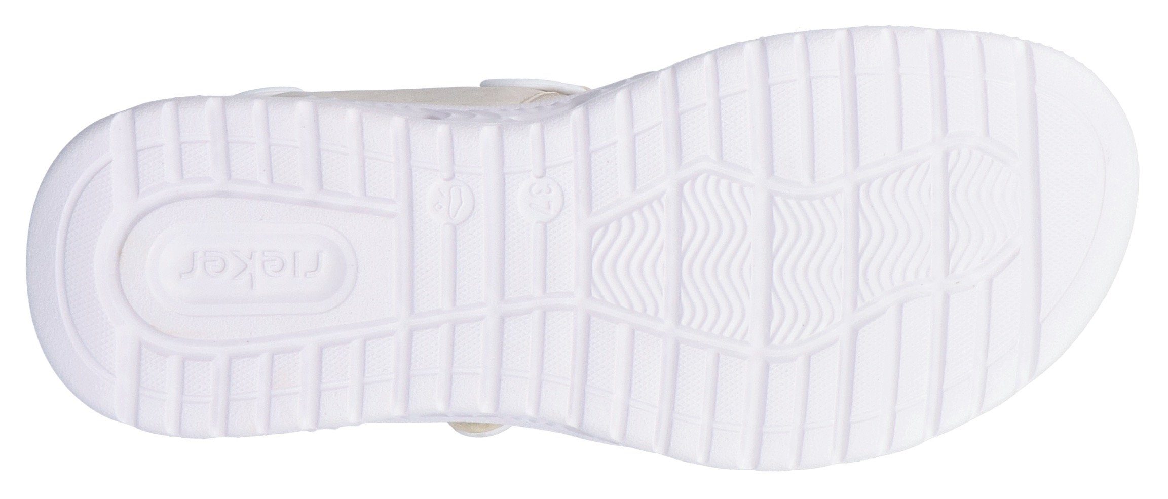 RIEKER Sport Sandalen , zomerschoen, sandaal, plateauhak, met klittenbandsluiting