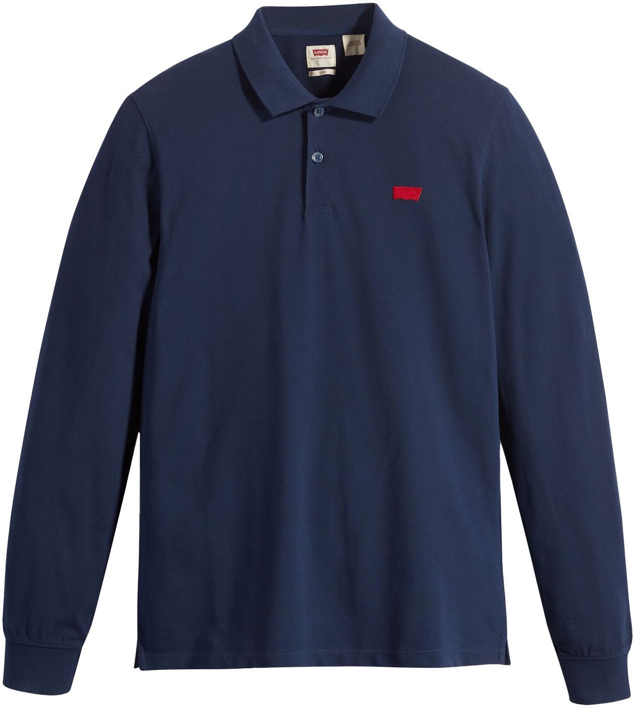 Levi's® Poloshirt met lange mouwen met geborduurd logo