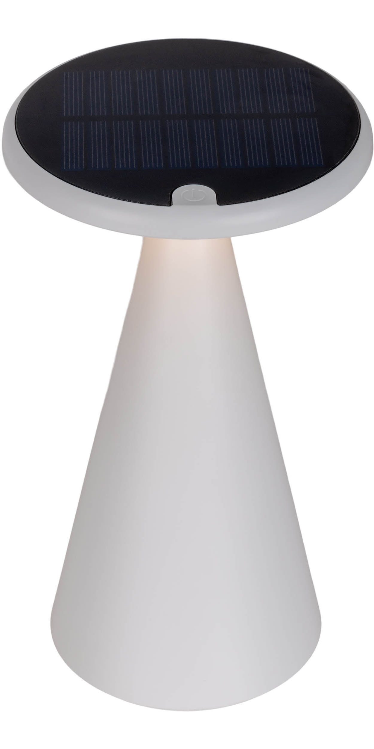 näve Led-tafellamp Palu Zonne-/accu-aangedreven, aanraking, dimbaar, geheugen, USB-C oplaadkabel, warmwit (1 stuk)