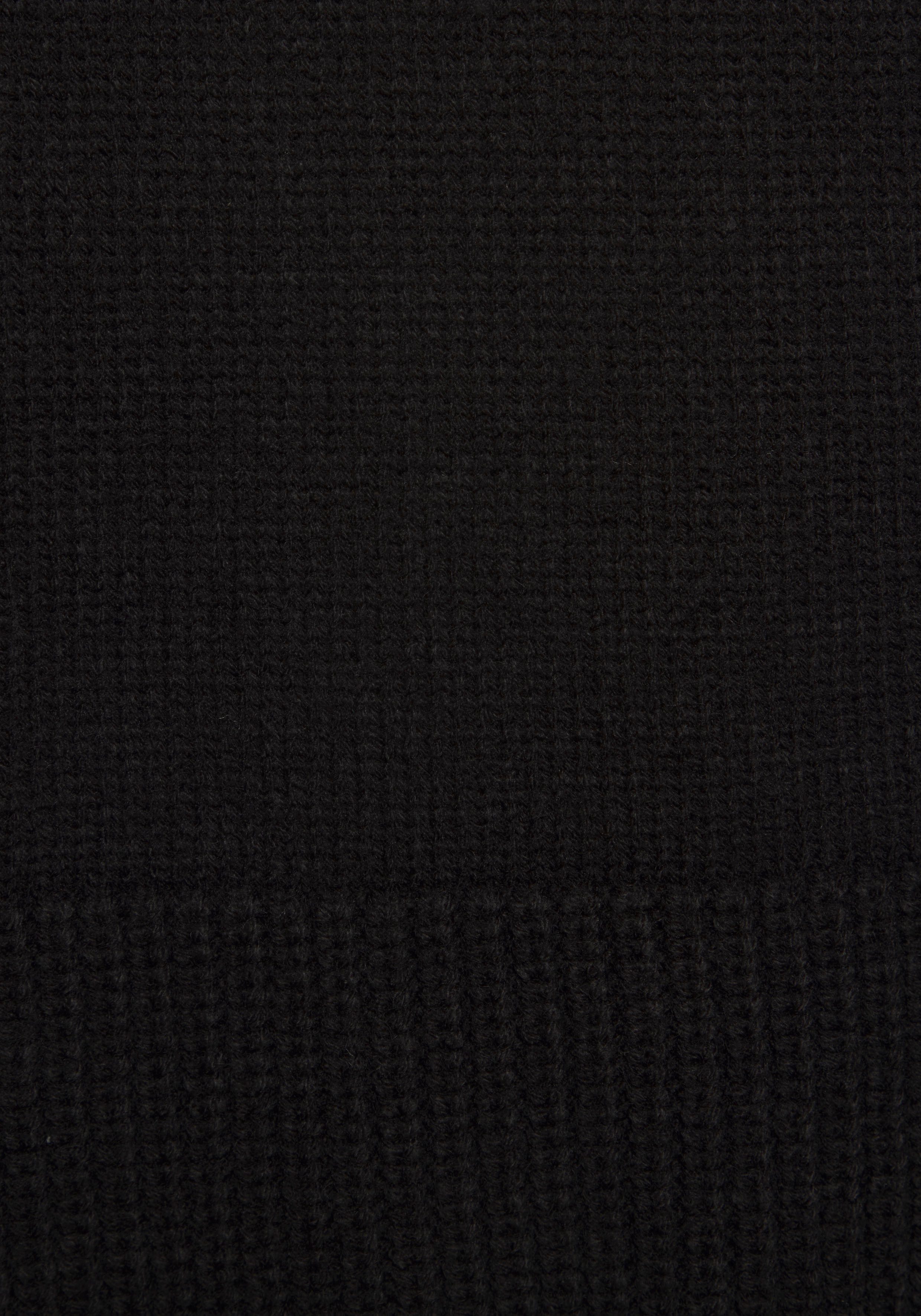 Lascana Gebreide trui met grof brei-details, dames trui met ronde hals