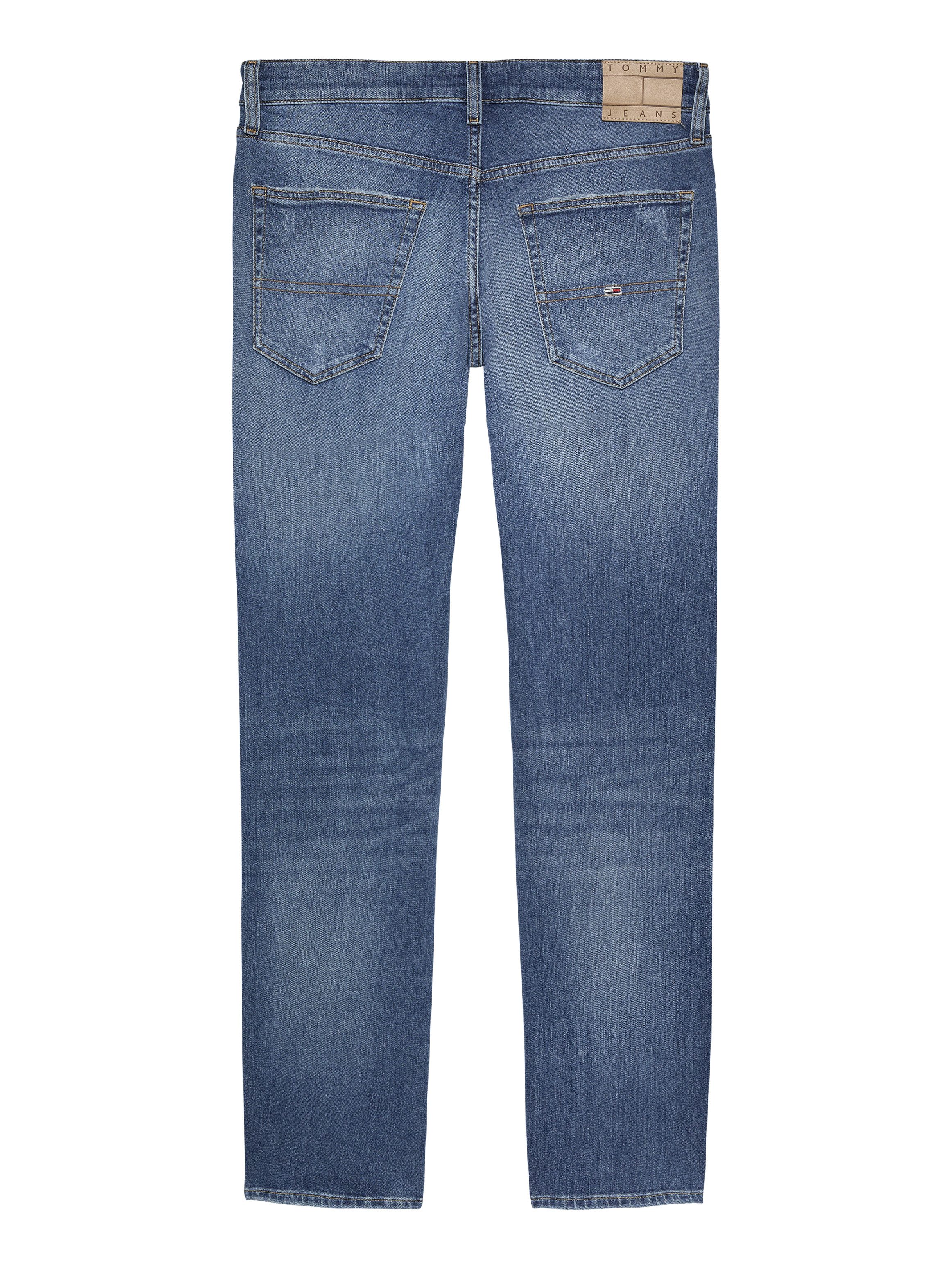 TOMMY JEANS Slim fit jeans Scanton Slim Denim met logoborduursels