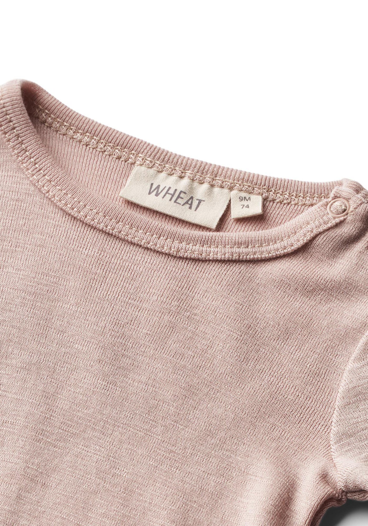 WHEAT Body met lange mouwen Wool Body L/S Lucca van zuivere merinoswol