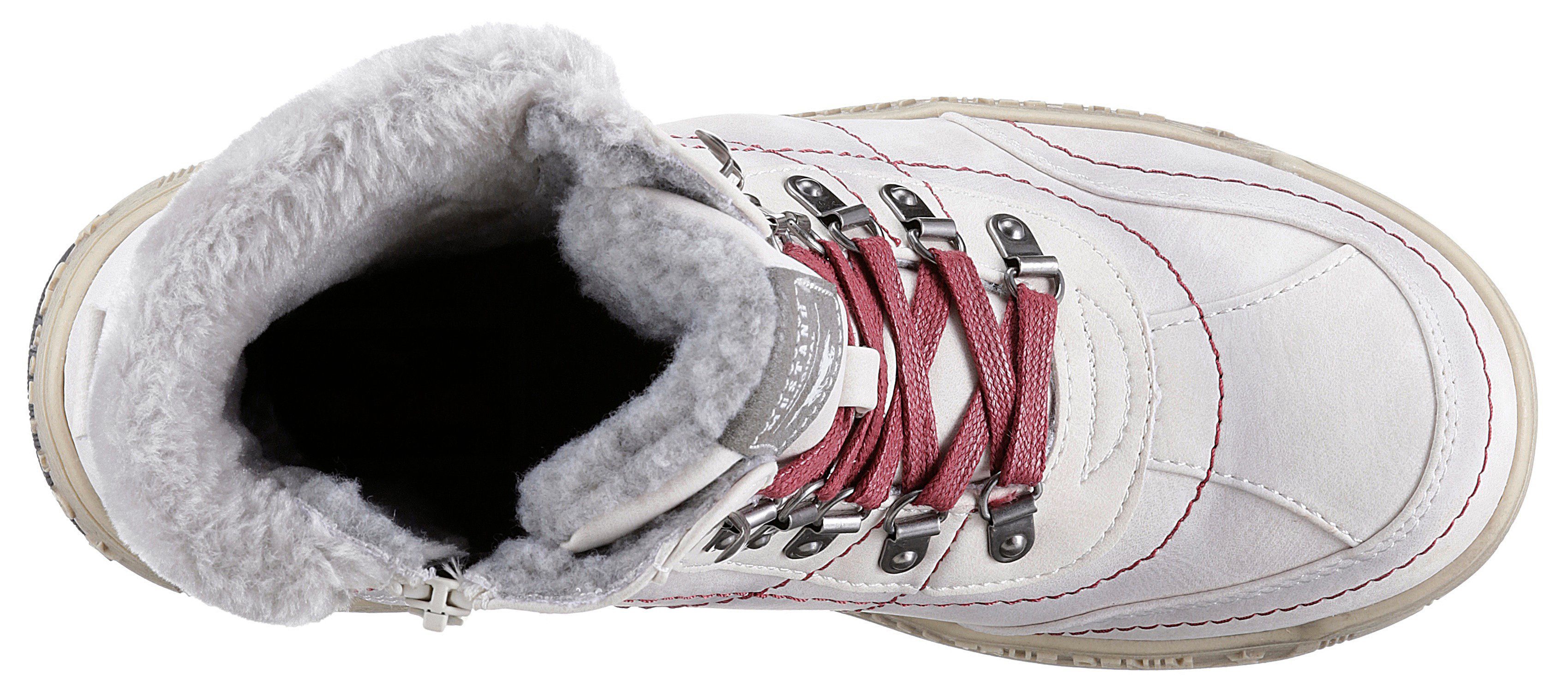 Mustang Shoes Winterlaarzen met faux-bont kraag in breedte g = breed