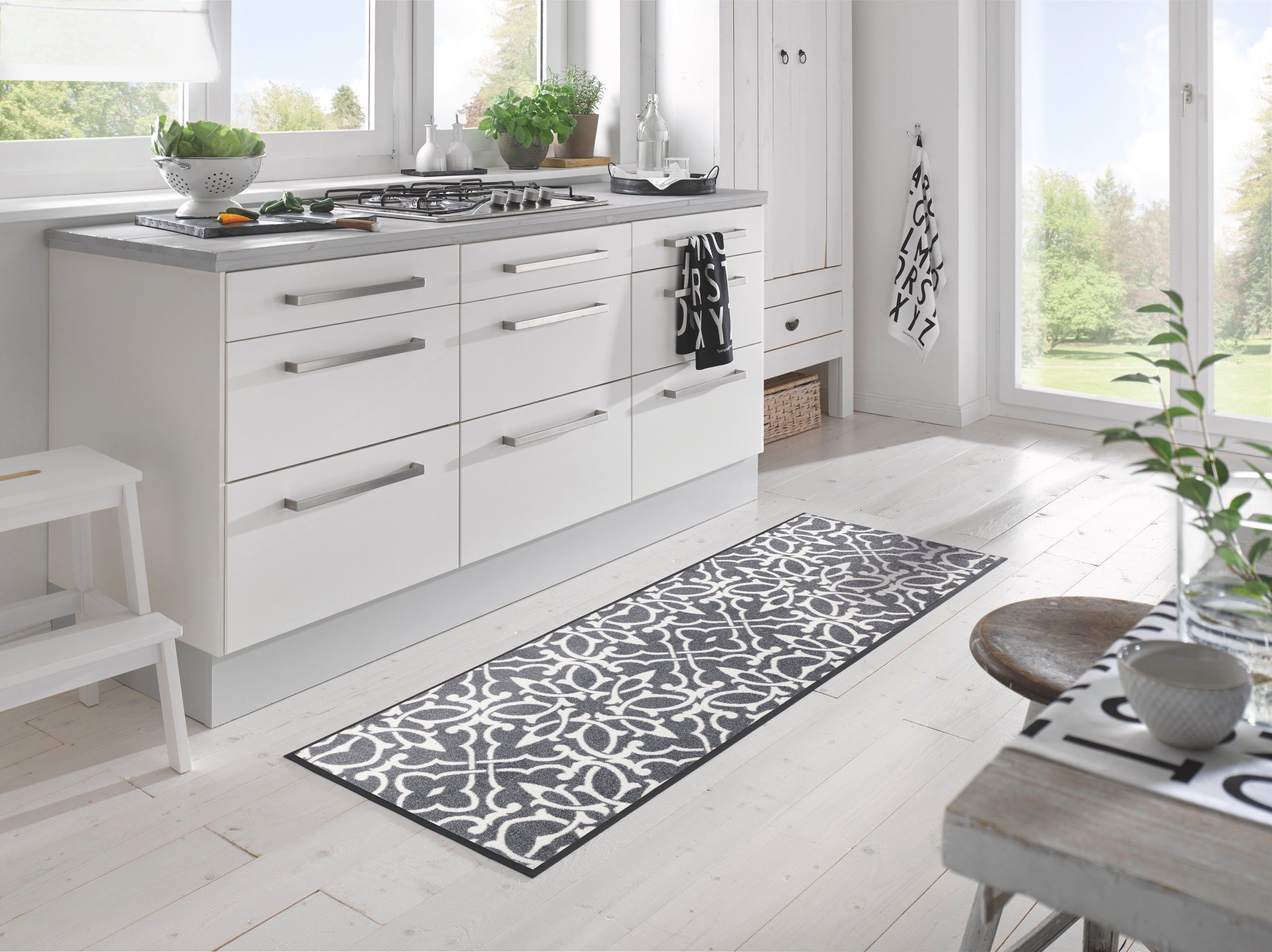 wash+dry by Kleen-Tex Loper Decorada Inloopmatten, antislip, geschikt voor binnen en buiten, wasbaar