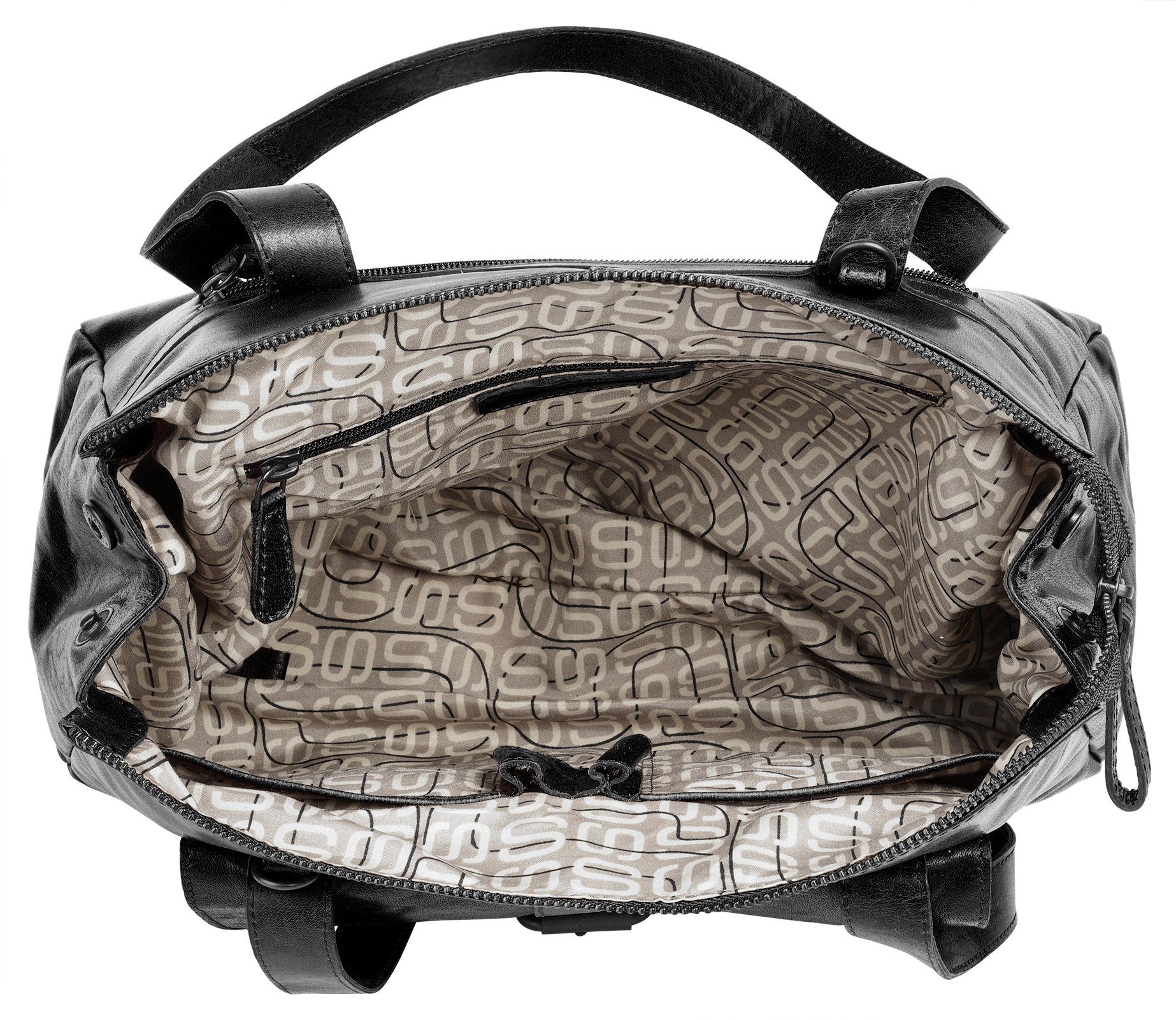 Spikes & Sparrow Tas echt leder