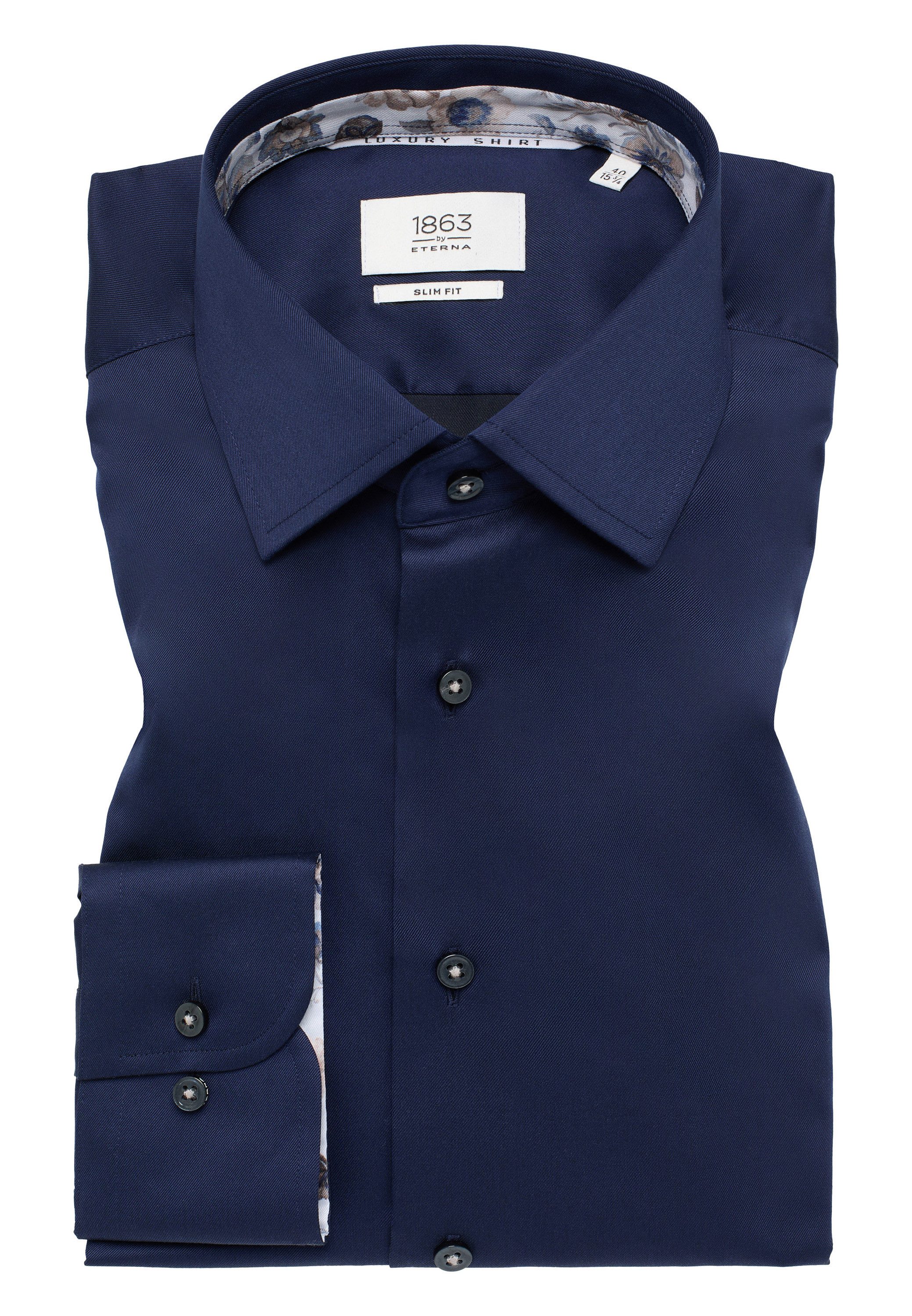 Eterna Overhemd met lange mouwen Slim fit NON IRON (strijkvrij)
