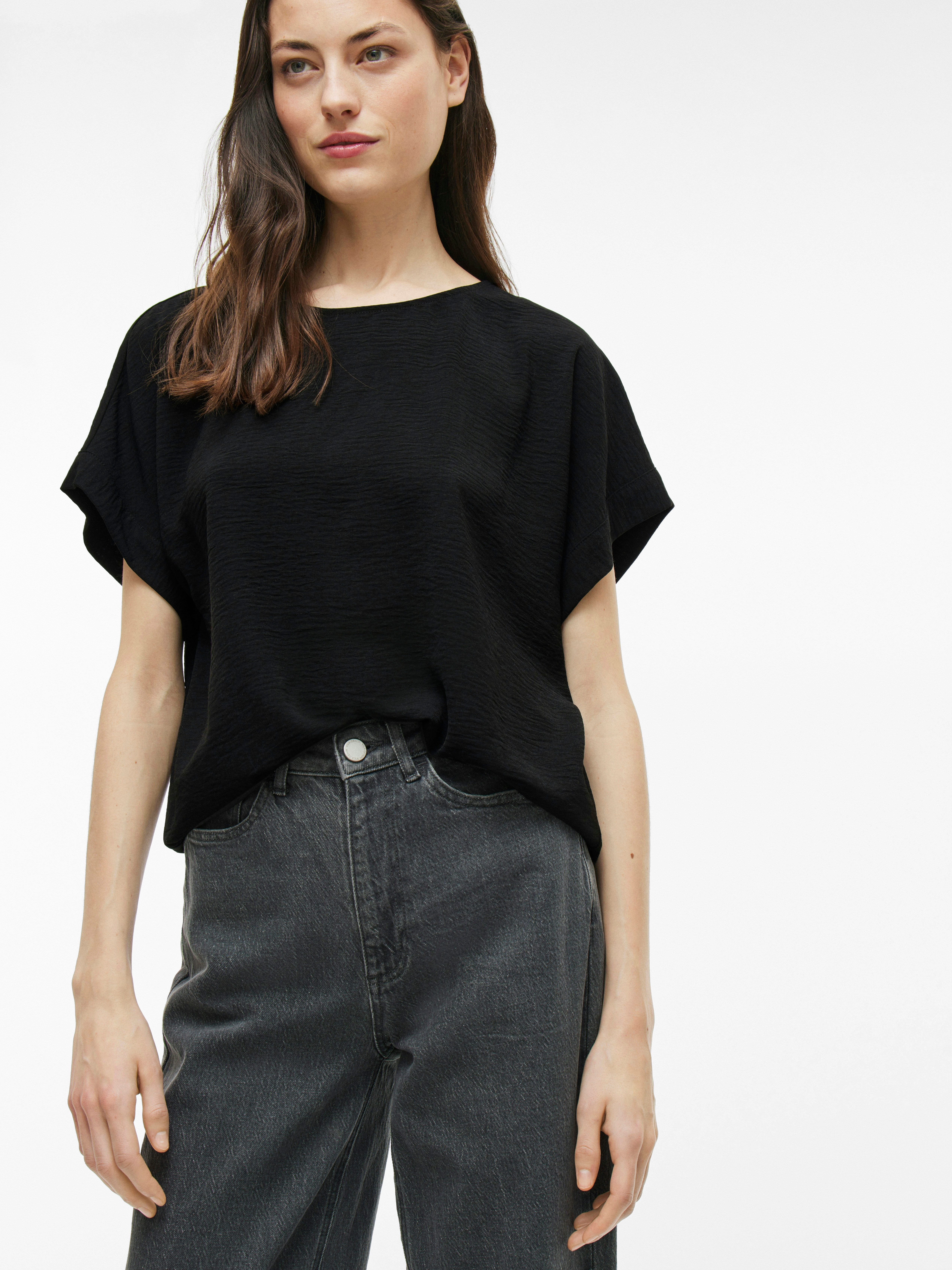 Vila Shirt met korte mouwen VIJOSA S/S TOP - NOOS
