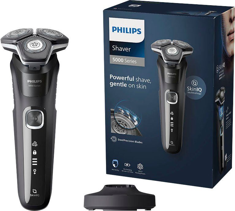 Philips Elektrisch scheerapparaat Shaver Series 5000 S5898/25 Oplaadstation, met SkinIQ...