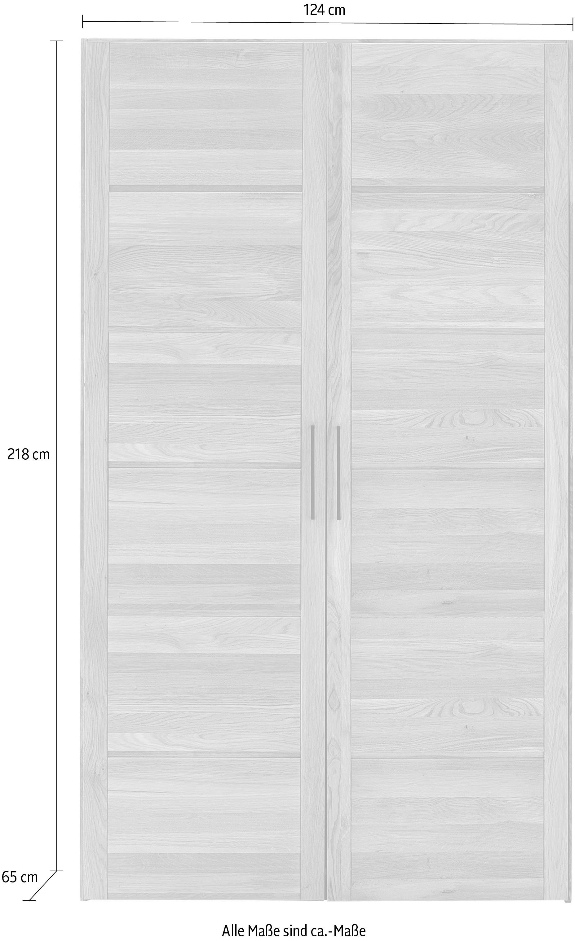 Home affaire Draaideurkast Chamara van massief eikenhout, in verschillende breedten, hoogte 218 cm