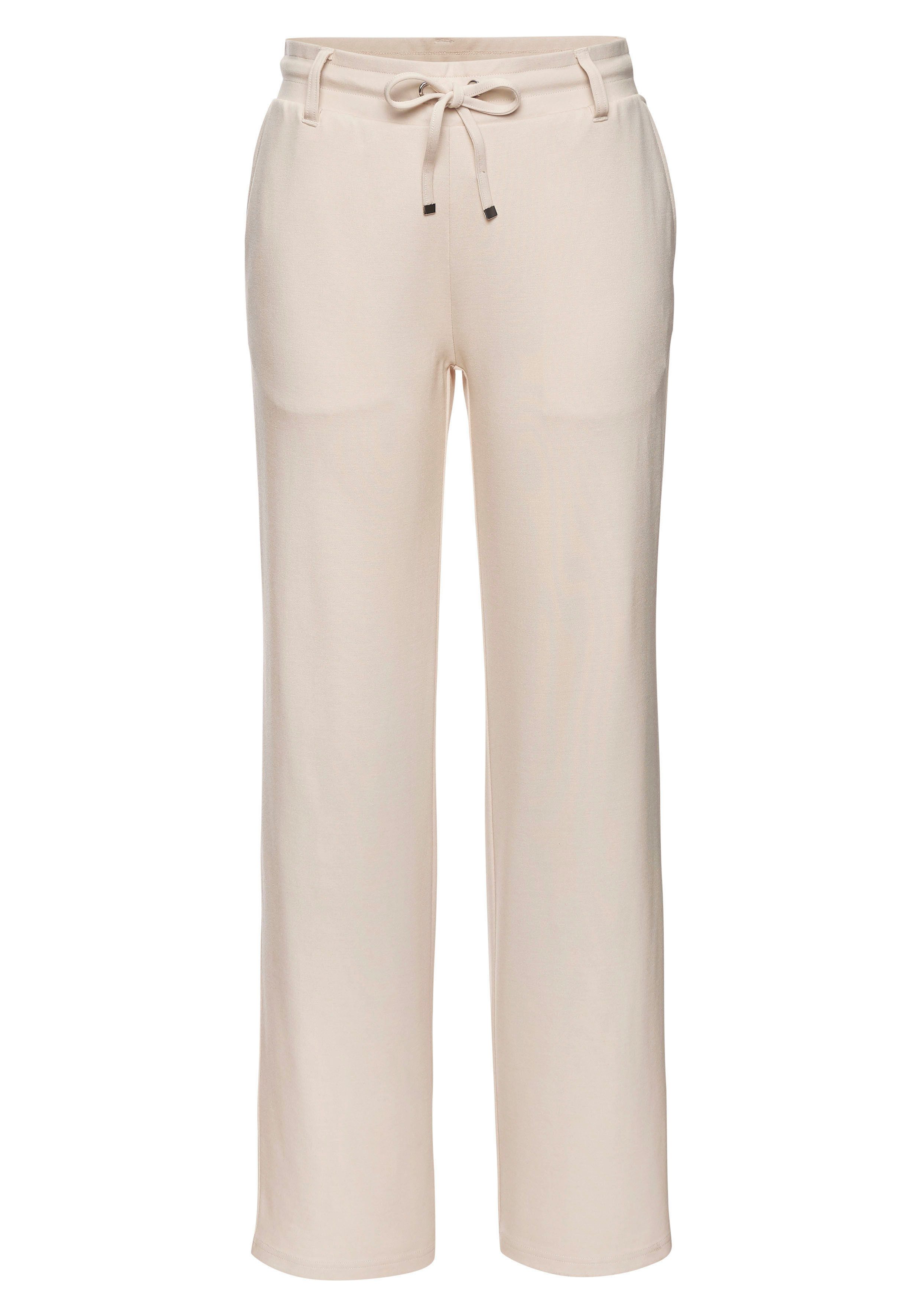 Lascana Homewearbroek in zacht vloeiend materiaal loungewear