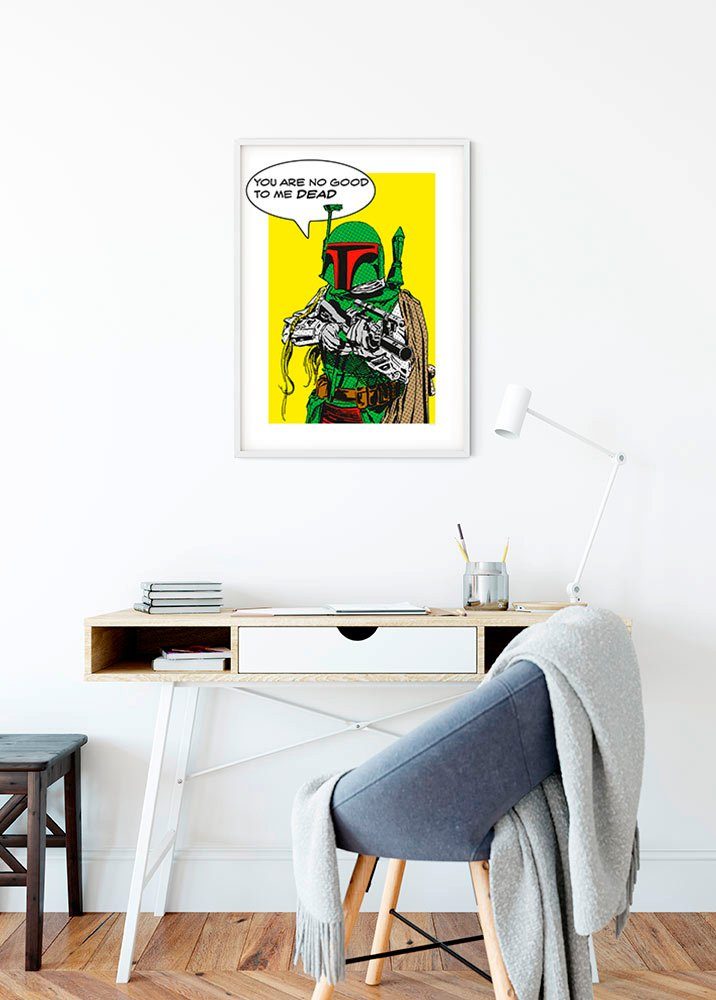 Komar Poster Star Wars Classic Comic Quote Boba Fett (1 stuk)