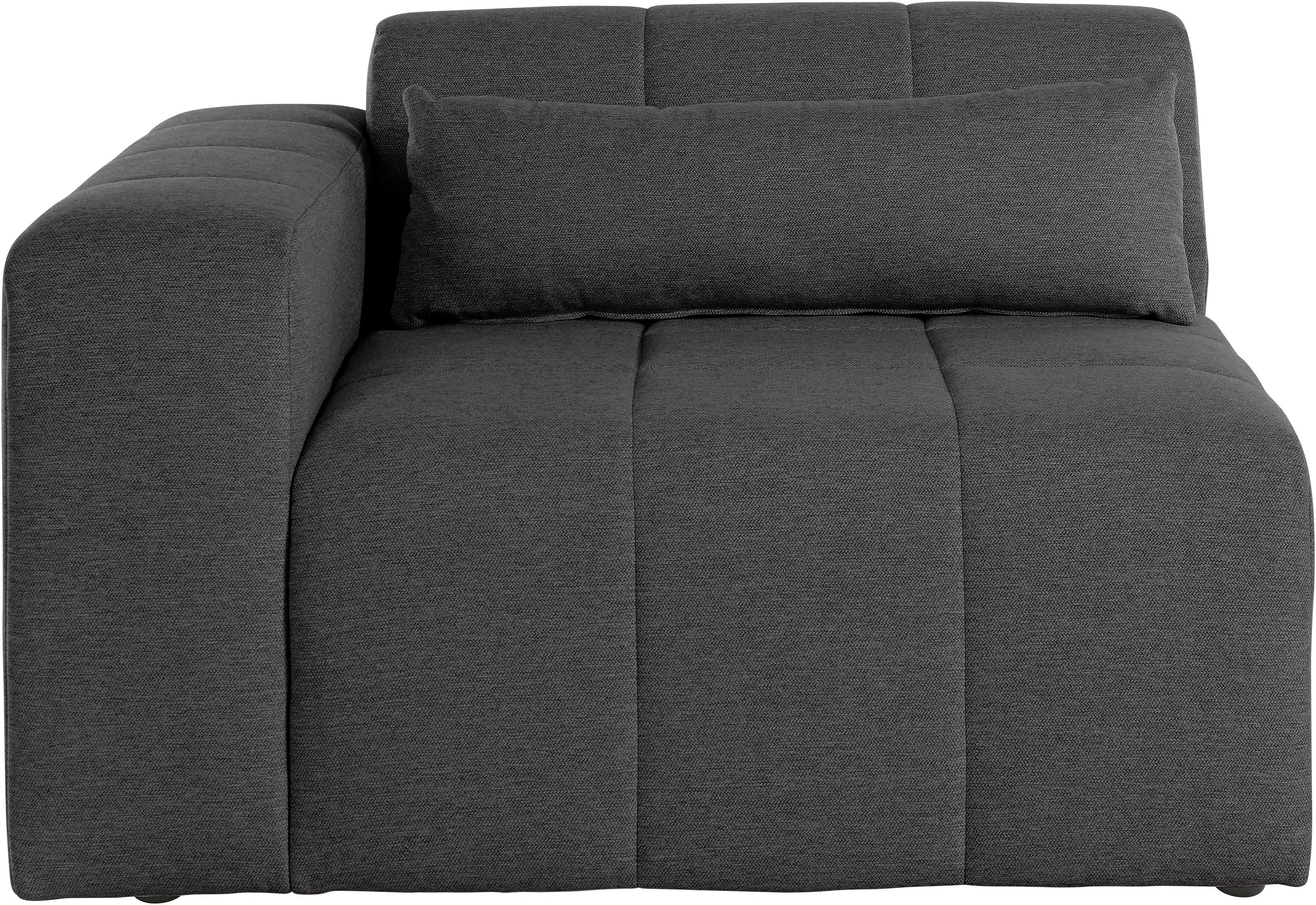 LeGer Home by Lena Gercke Sofaelement Maileen Module fauteuil met armleuning, te verbinden met andere modules van de serie