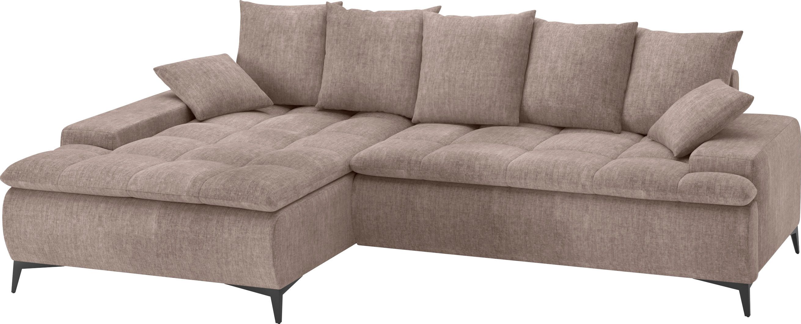 Mr. Couch Hoekbank Haiti III, L-vorm Naar keuze met koudschuimvulling beige, hoekbanken, 280 cm
