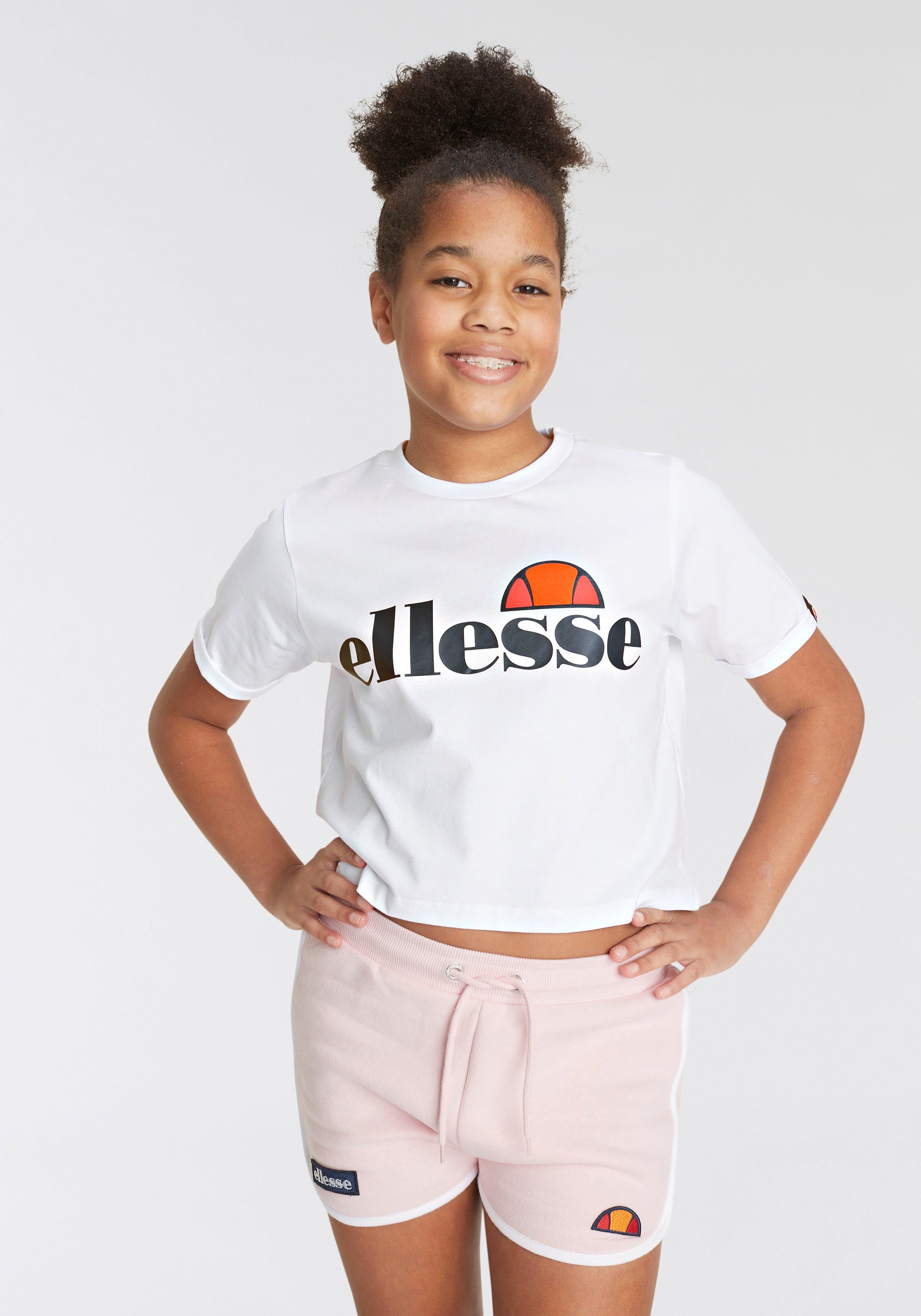 ellesse T-shirt M T-SHIRT voor kinderen meisjes t-shirts maat 164 (14) wit
