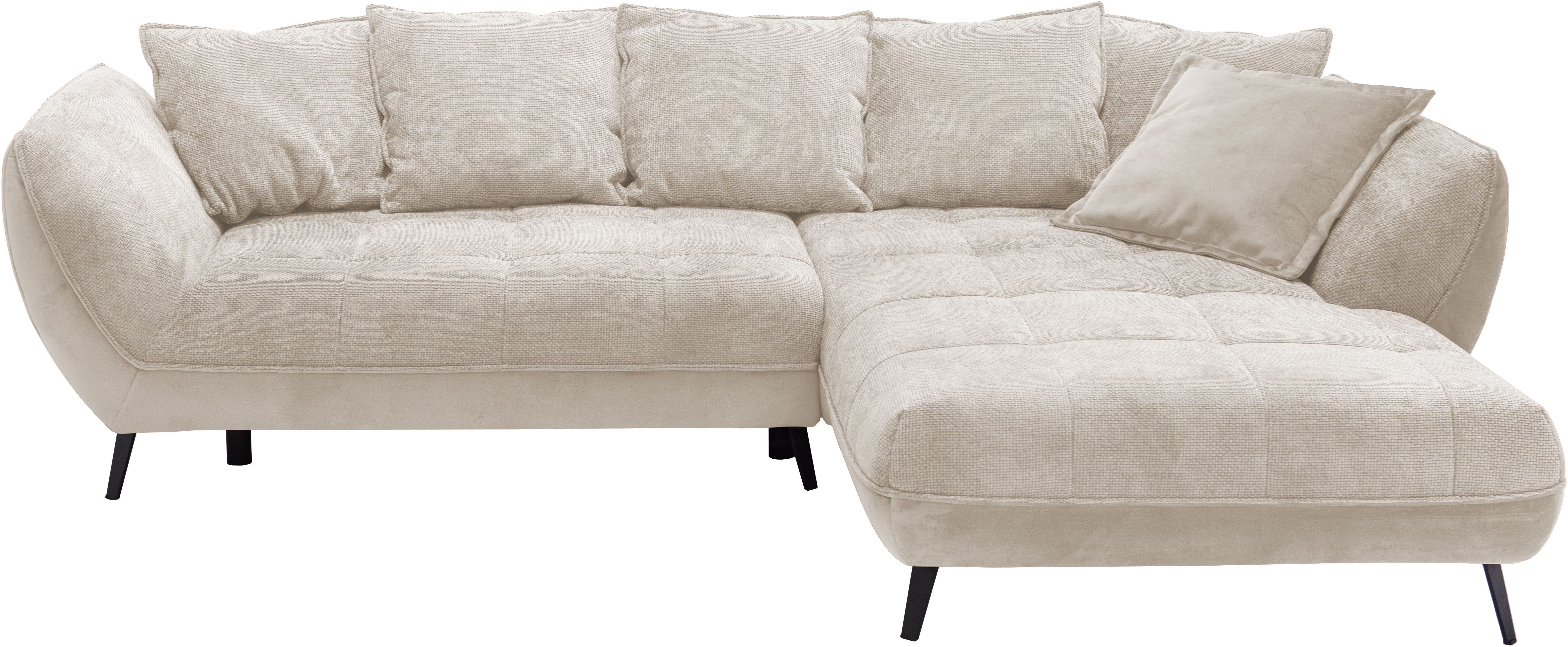 exxpo - sofa fashion Hoekbank Midway met eenvoudige Easy-Lift bedfunctie, comfortabel en modern