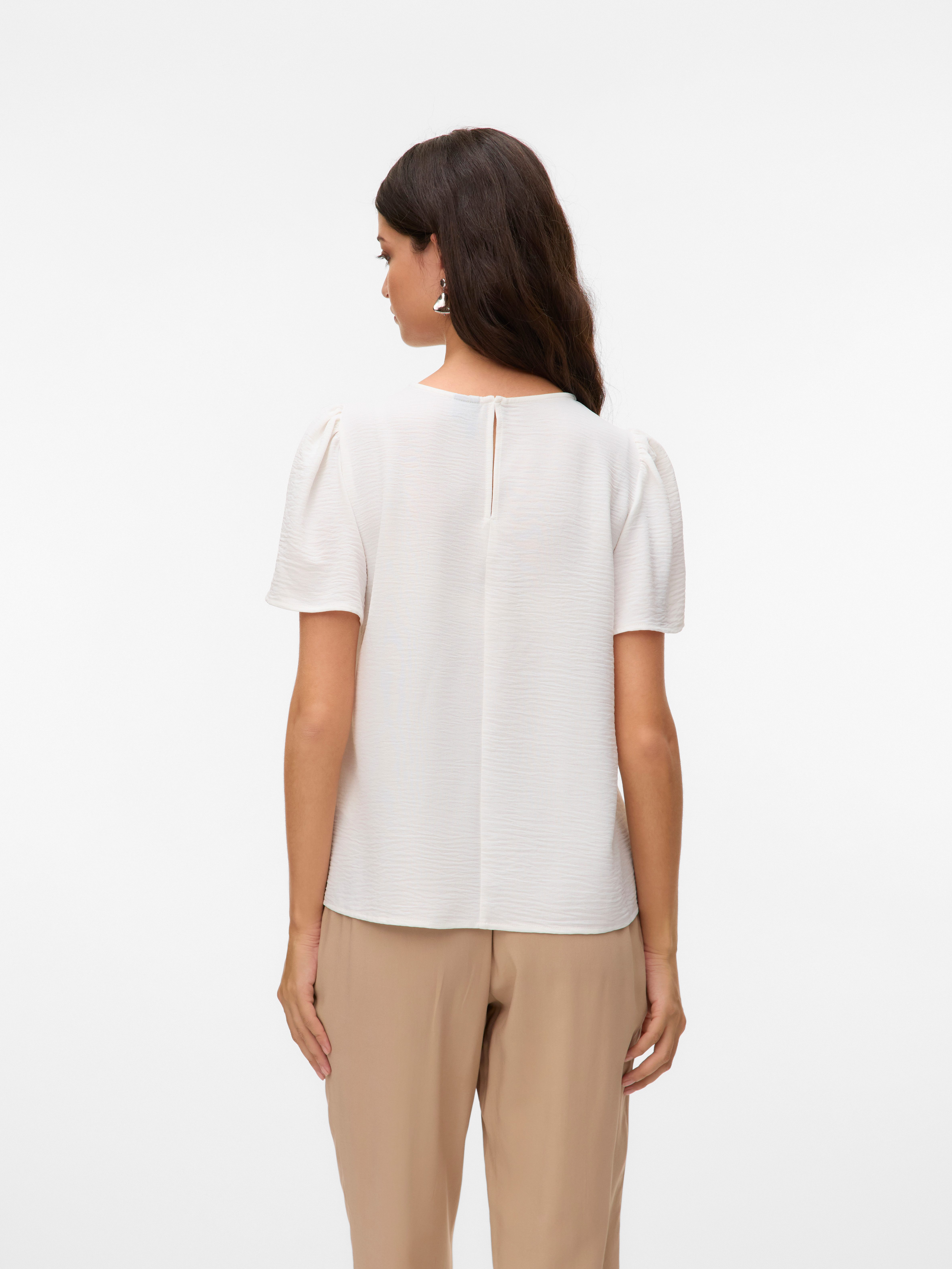 Vero Moda Top VMALVA CROCHET SS TOP WVN GA