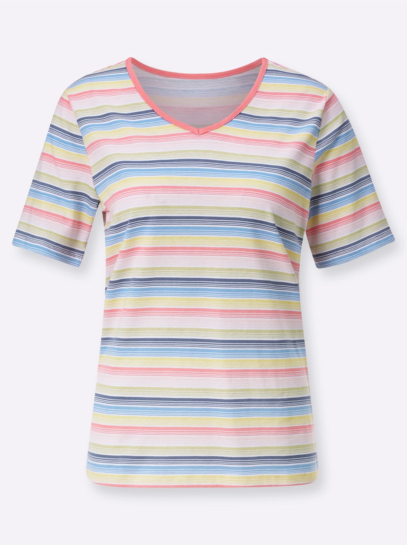 Classic Basics Shirt met V-hals Shirt (1-delig)