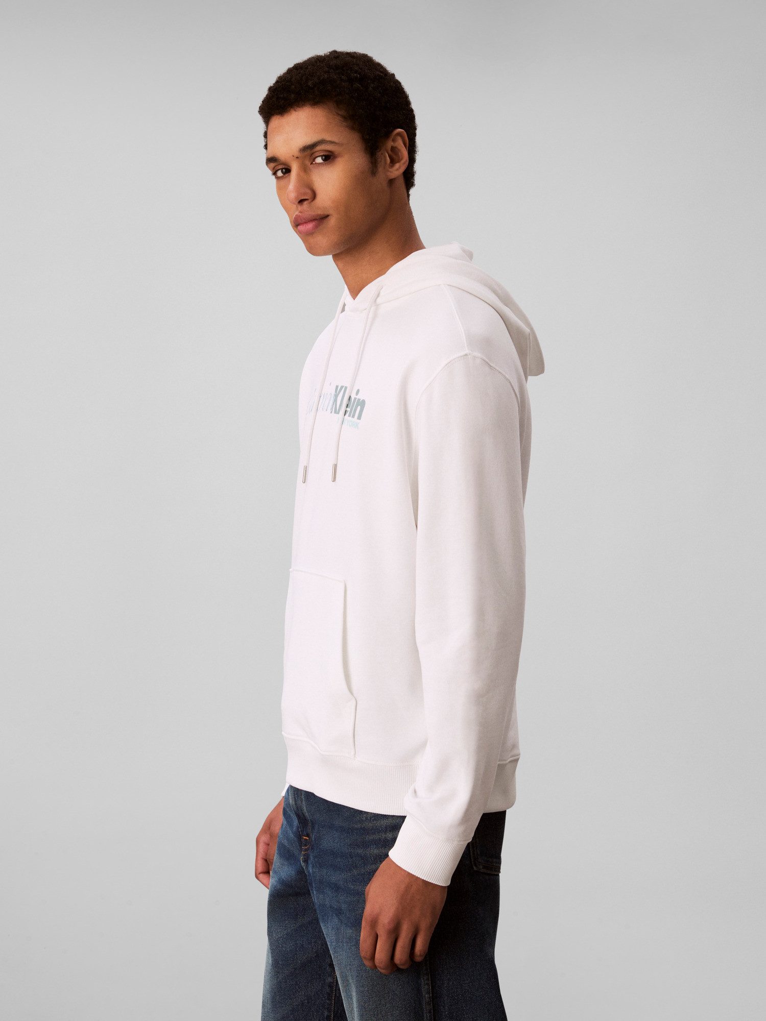 Calvin Klein Hoodie LS EU 350TERRY CURSIVE GRAPHIC H