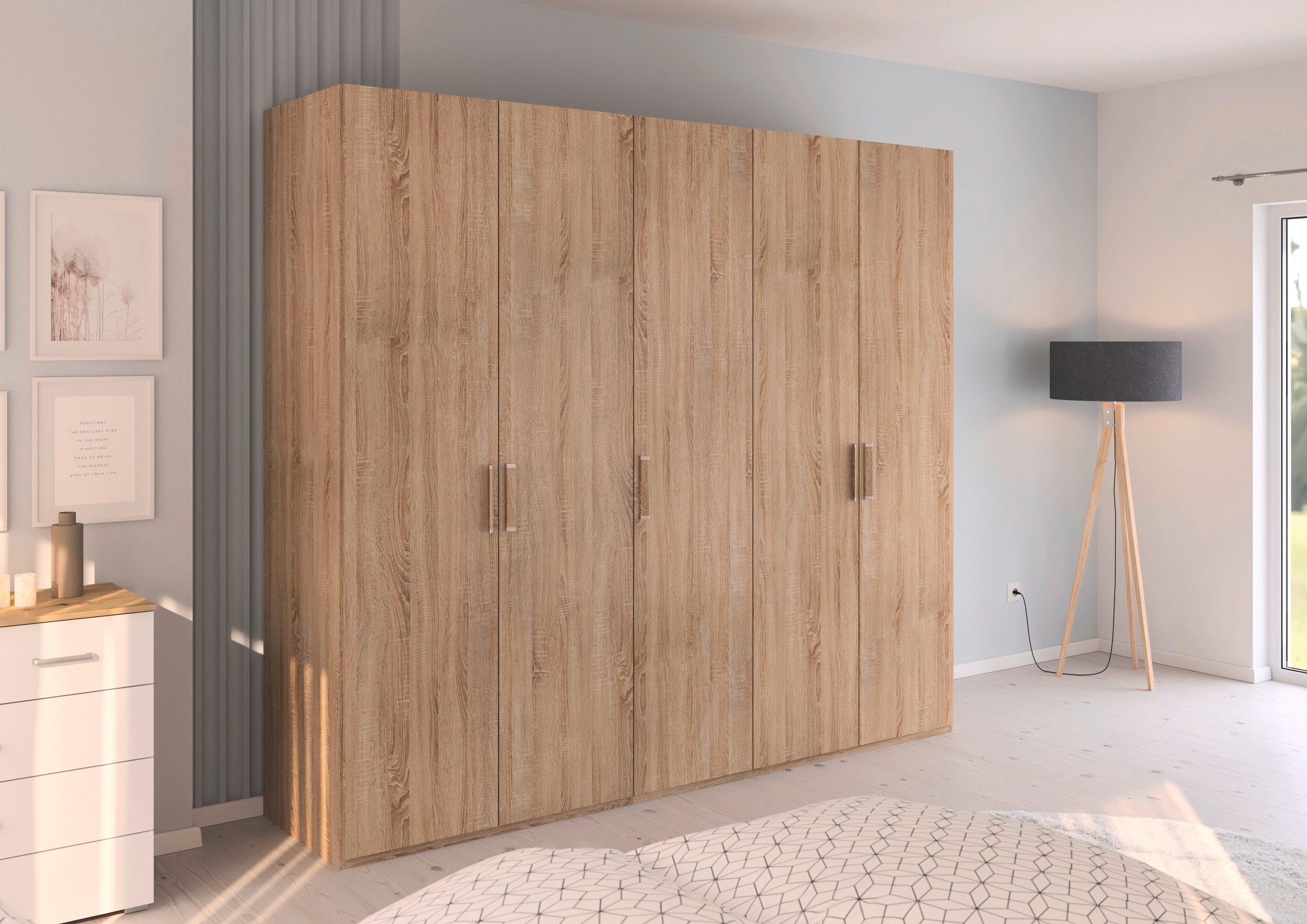 rauch Draaideurkast Kledingkast Kast Garderobe Slaapkamerkast EVELYN in elegante stijl, veel opbergruimte 4 breedtes en 2 hoogtes made in germany