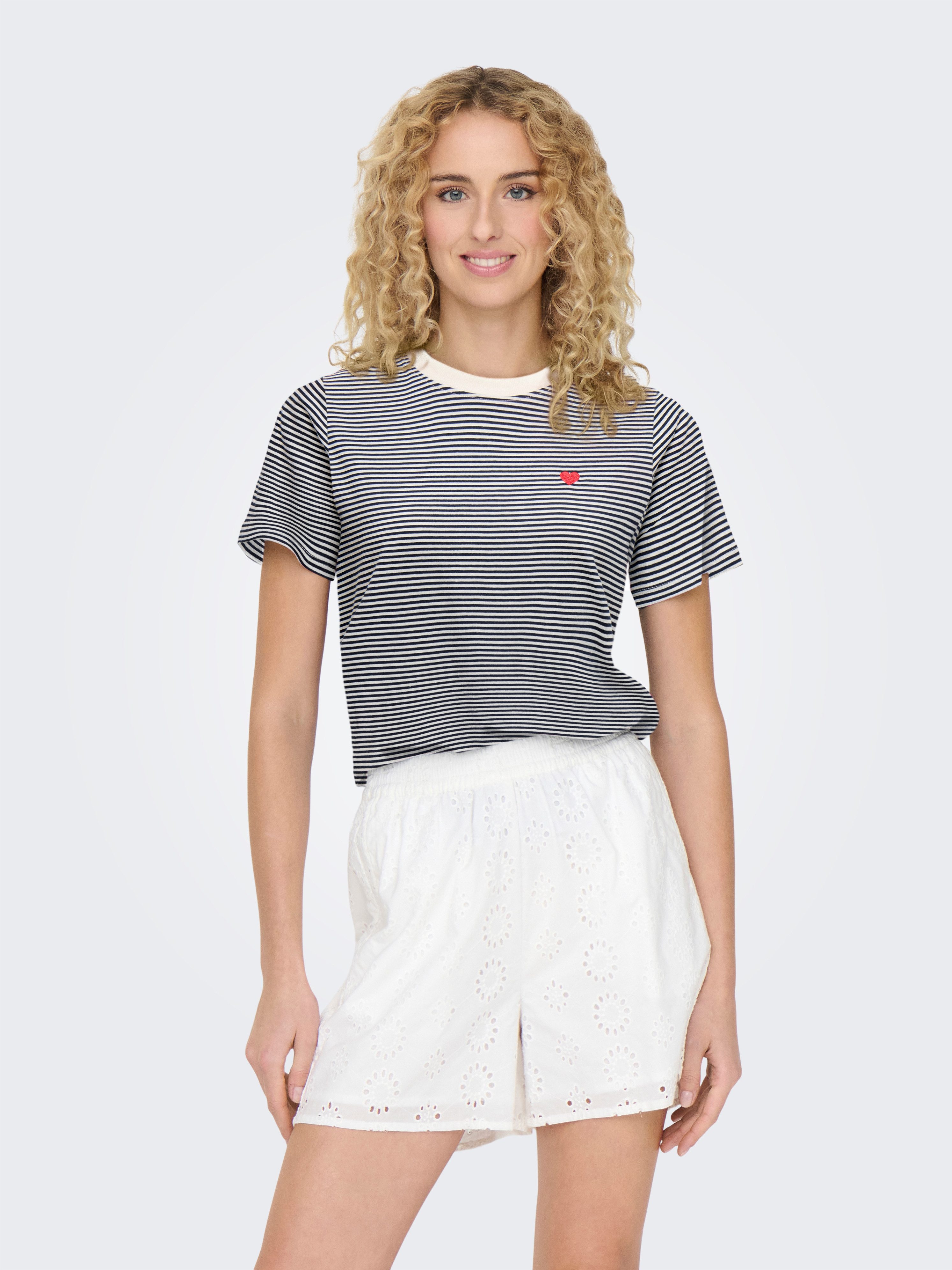 JDY Shirt met korte mouwen JDYPISA S/S PRINT TOP JRS NOOS