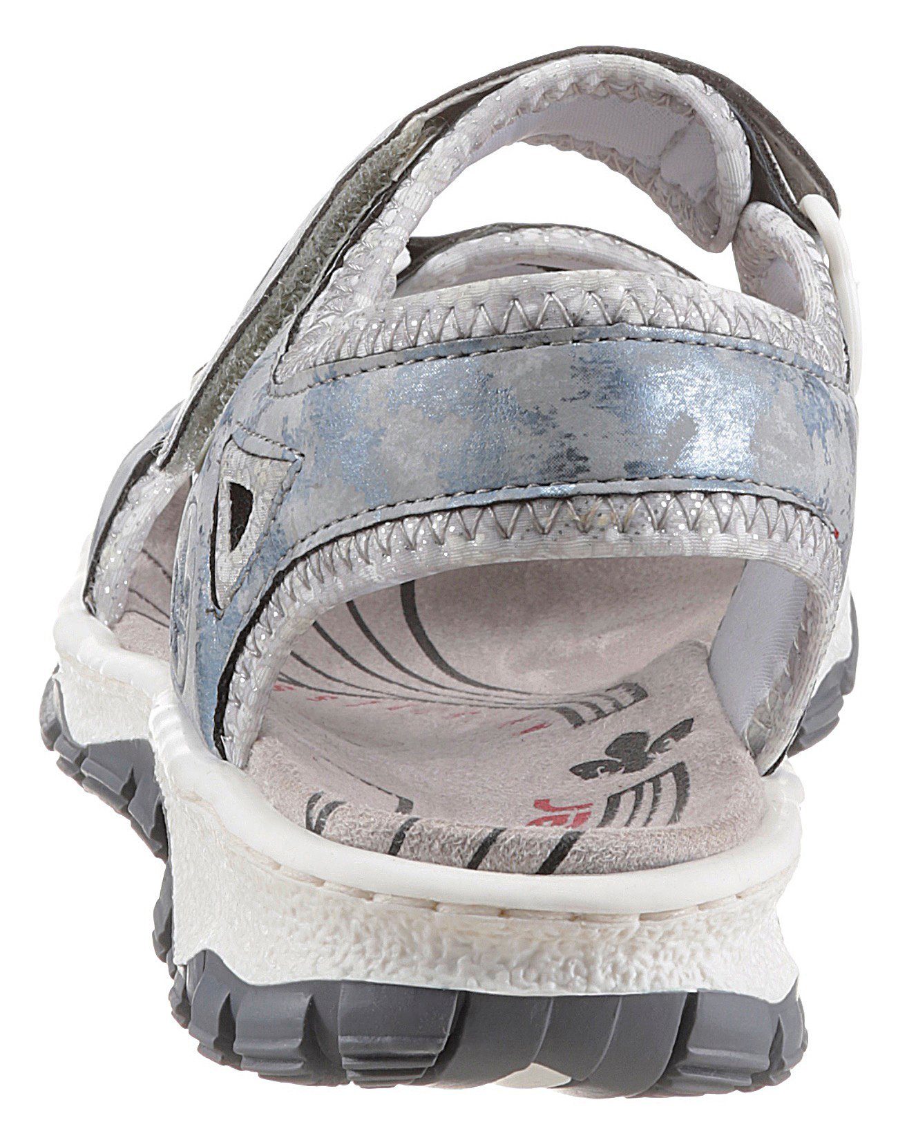 Rieker Sandalen zomerschoen, sandaal, sleehak, in used-look