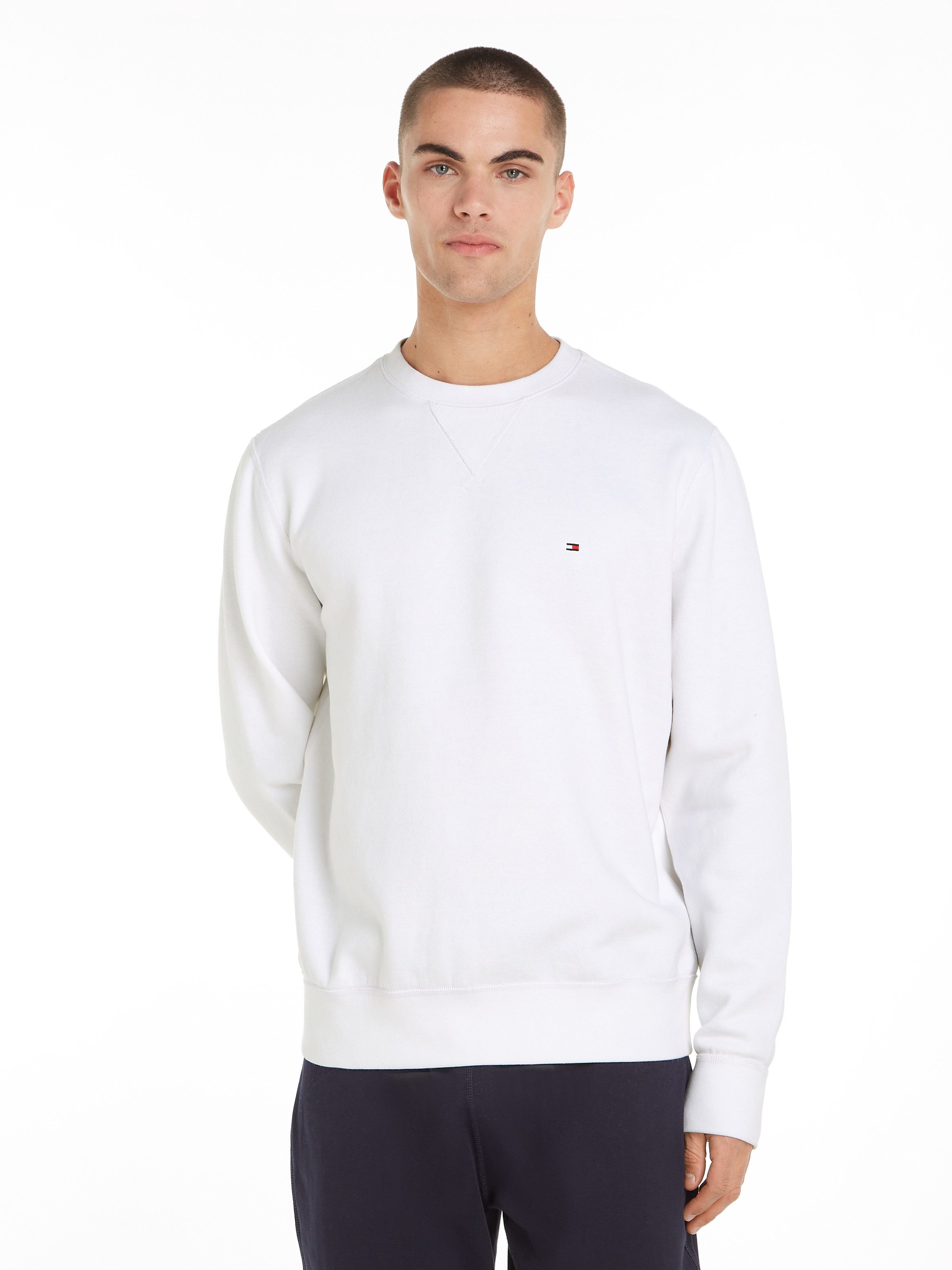 Tommy Hilfiger Sweatshirt ESSENTIAL FLEECE CREWNECK met logoborduursel