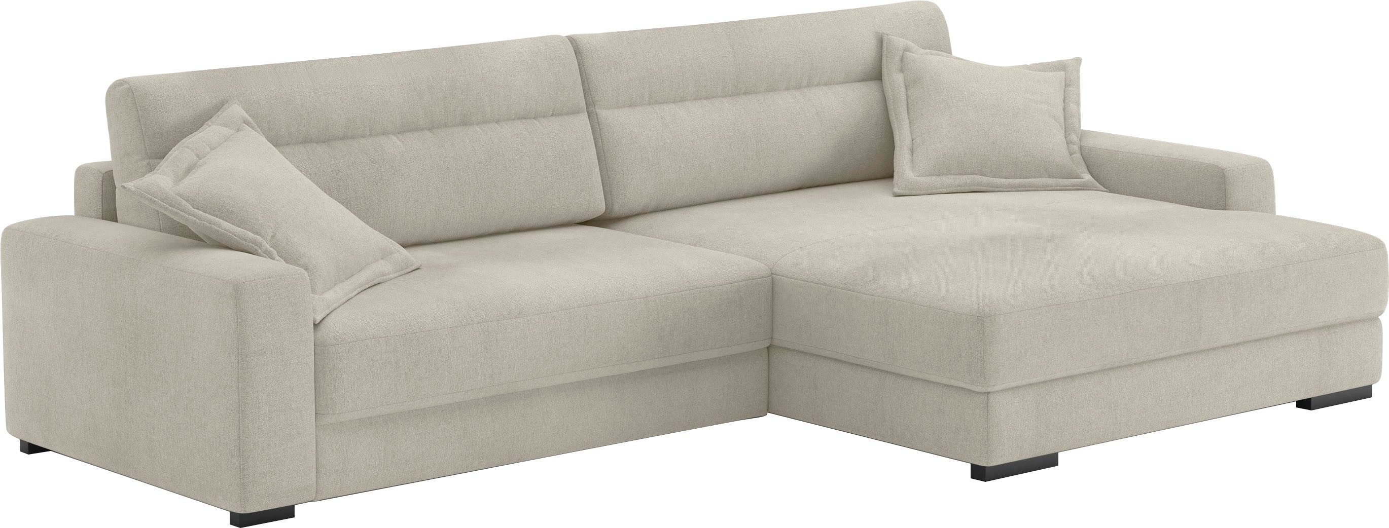 Mr. Couch Hoekbank Marcello DuraFlex L-vorm EasyBett, bedbox, koudschuimvering, tot 140 kg belastbaar