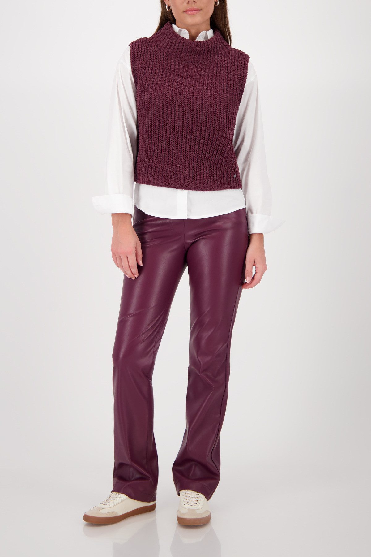 Monari Slip-over Pullunder Basic Chenille