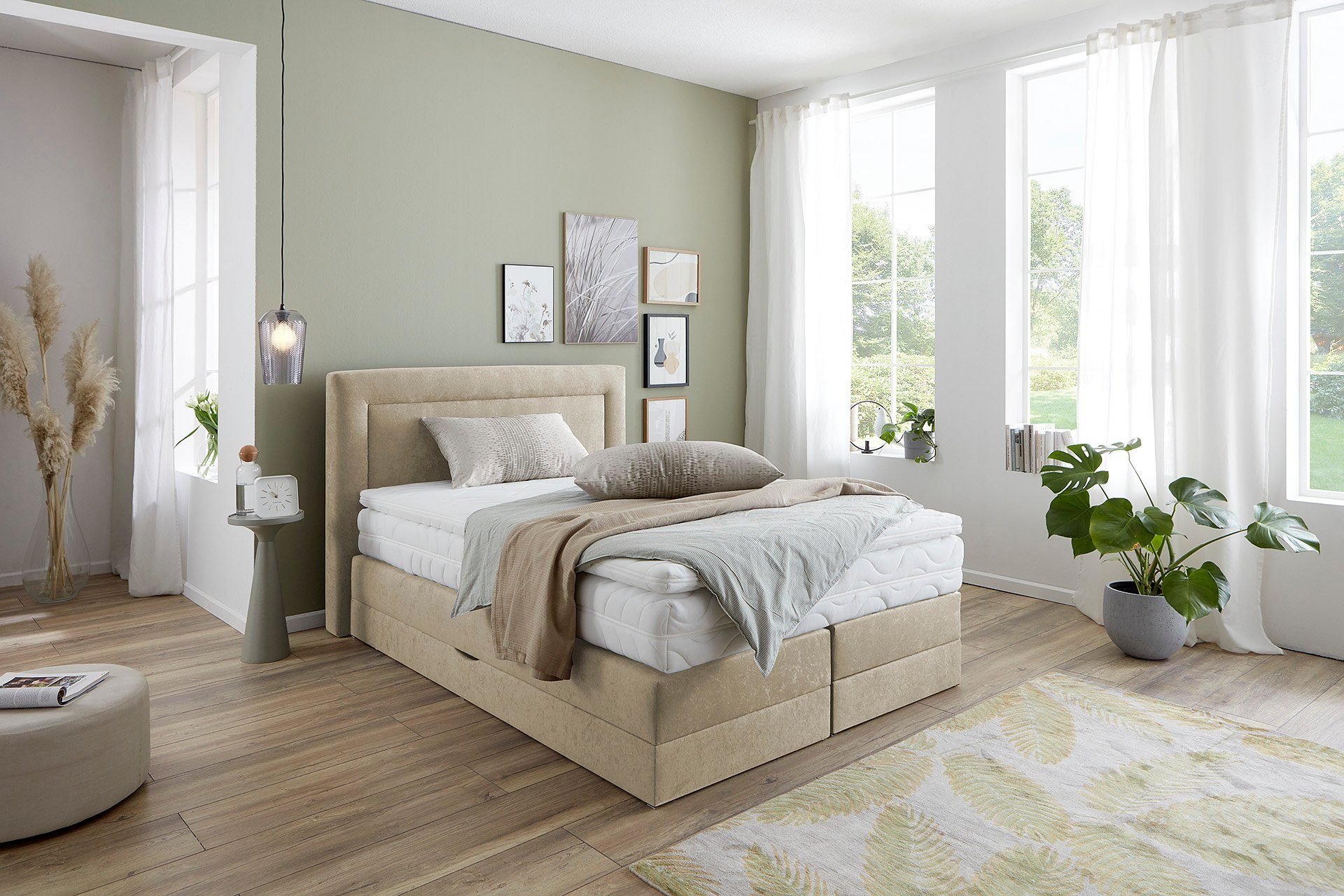 Westfalia Polsterbetten Boxspring naar keuze met bedkist en topmatras
