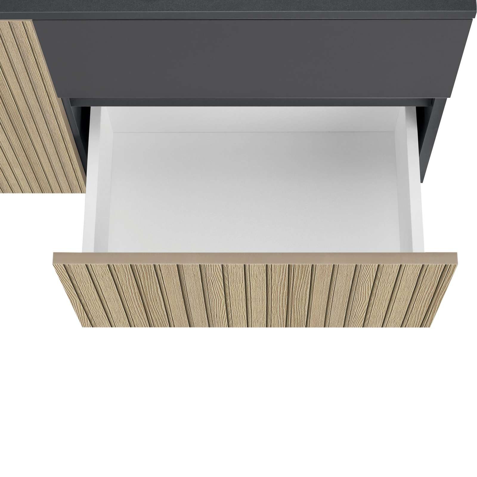 Home affaire Wastafelonderkast Wisla voor wandmontage, sifonaansluiting, push-to-open functie, breedte 80 cm