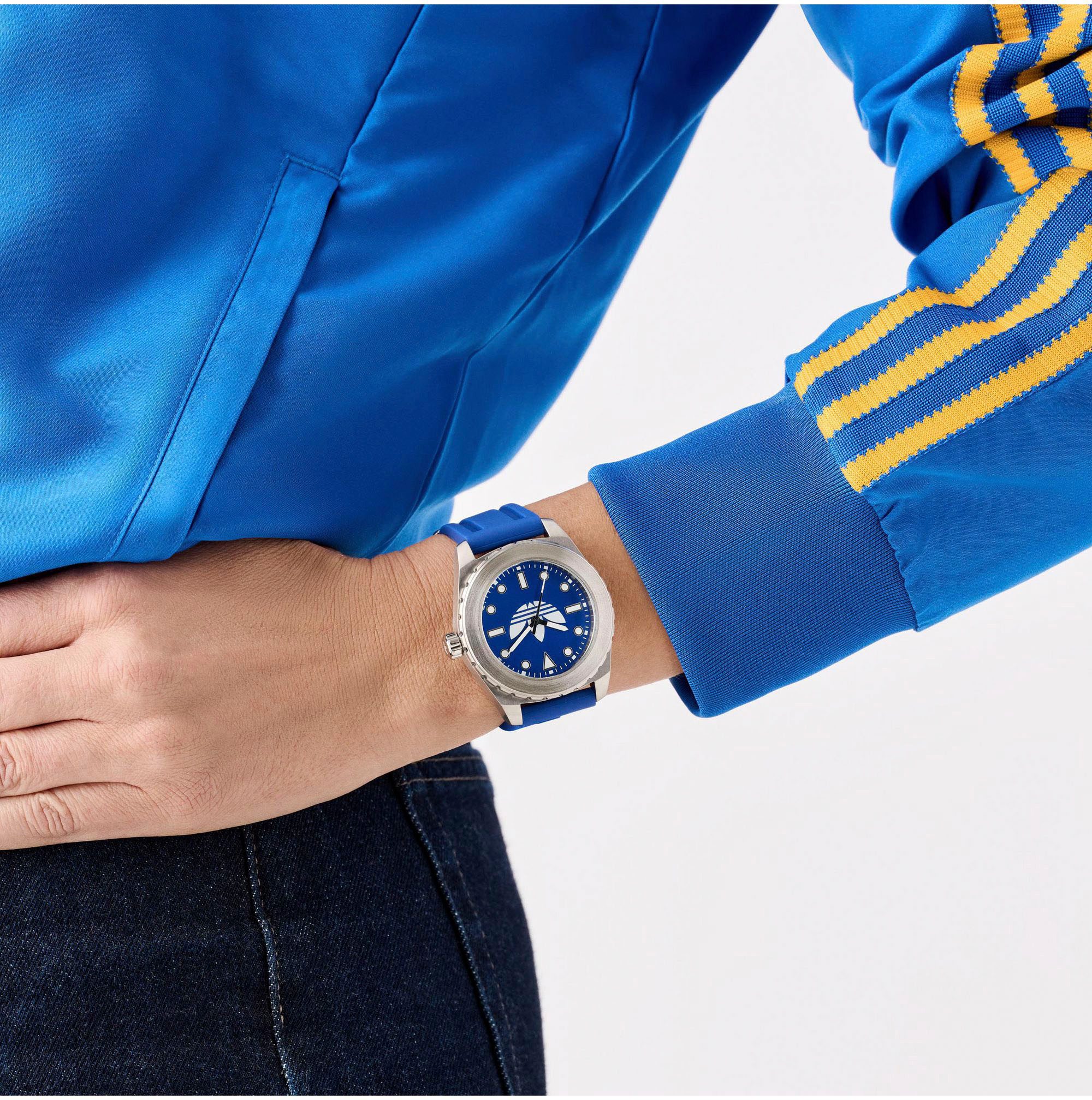 adidas Originals Kwartshorloge DISCOVERER ONE Polshorloge, heren, dames, siliconen band, waterafstotend tot 5 bar