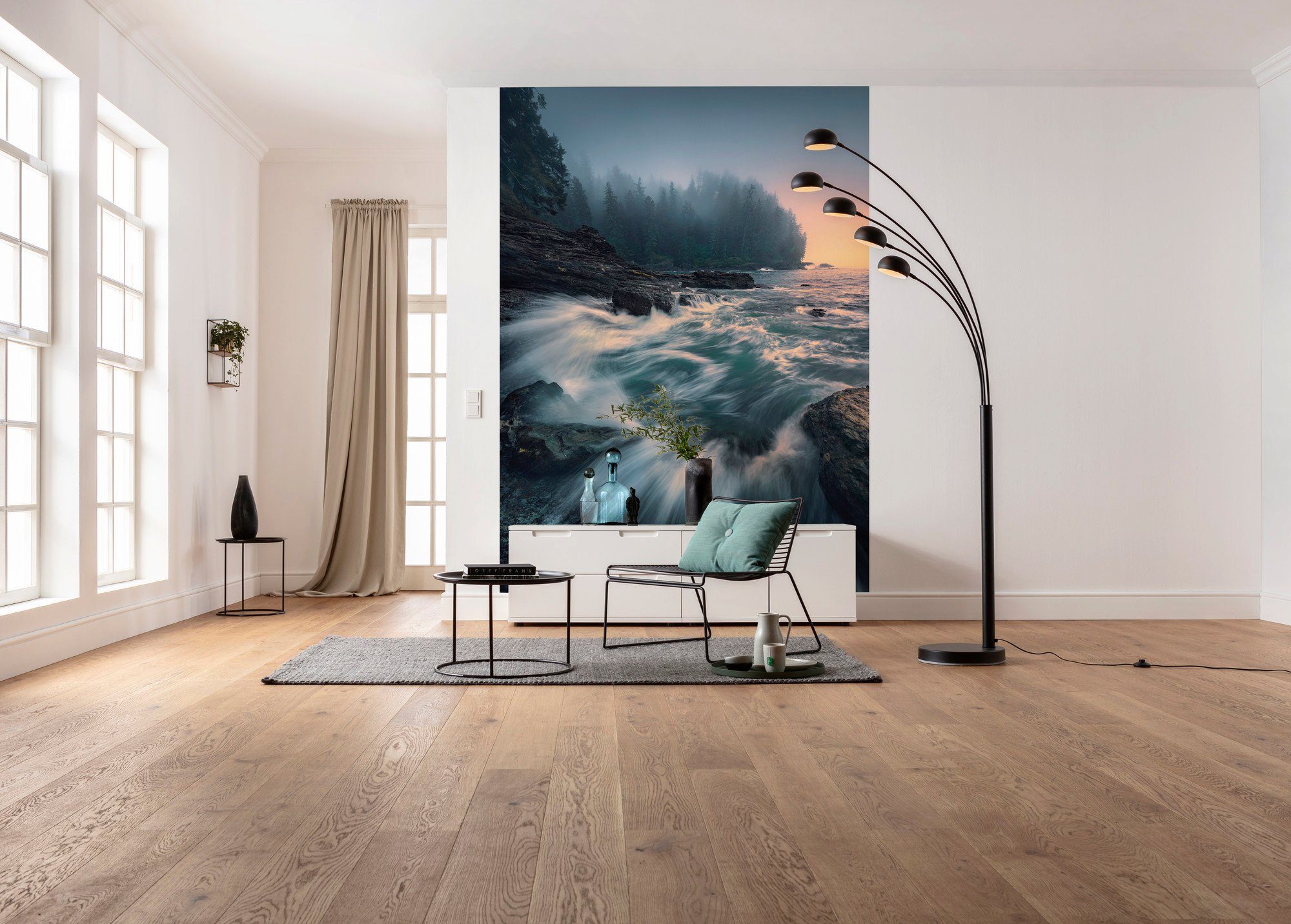 Komar Vliesbehang Digitale print vlies - Cry of the Sea - Afmeting 200 x 280 cm (4 stuks)
