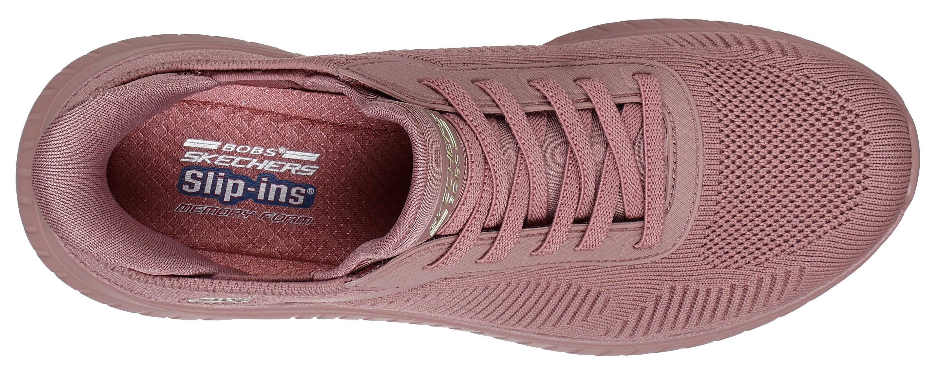 Skechers Slip-on sneakers BOBS SQUAD CHAOS-CURRENT MUSE Vrijetijdsschoen geschikt voor machinewas