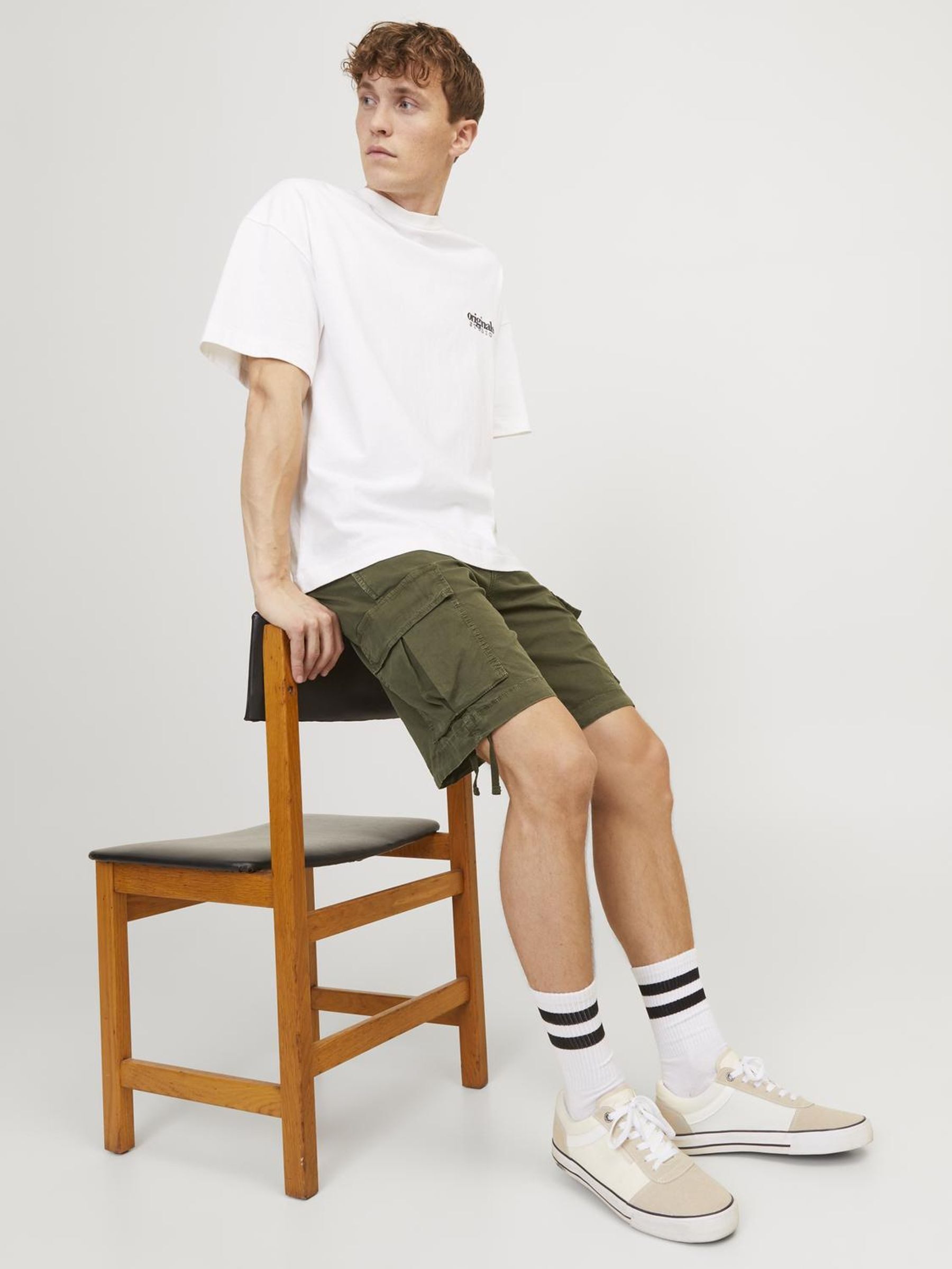 Jack & Jones Cargobroek JPSTCOLE TUCKER CARGO SHORTS LNG SN