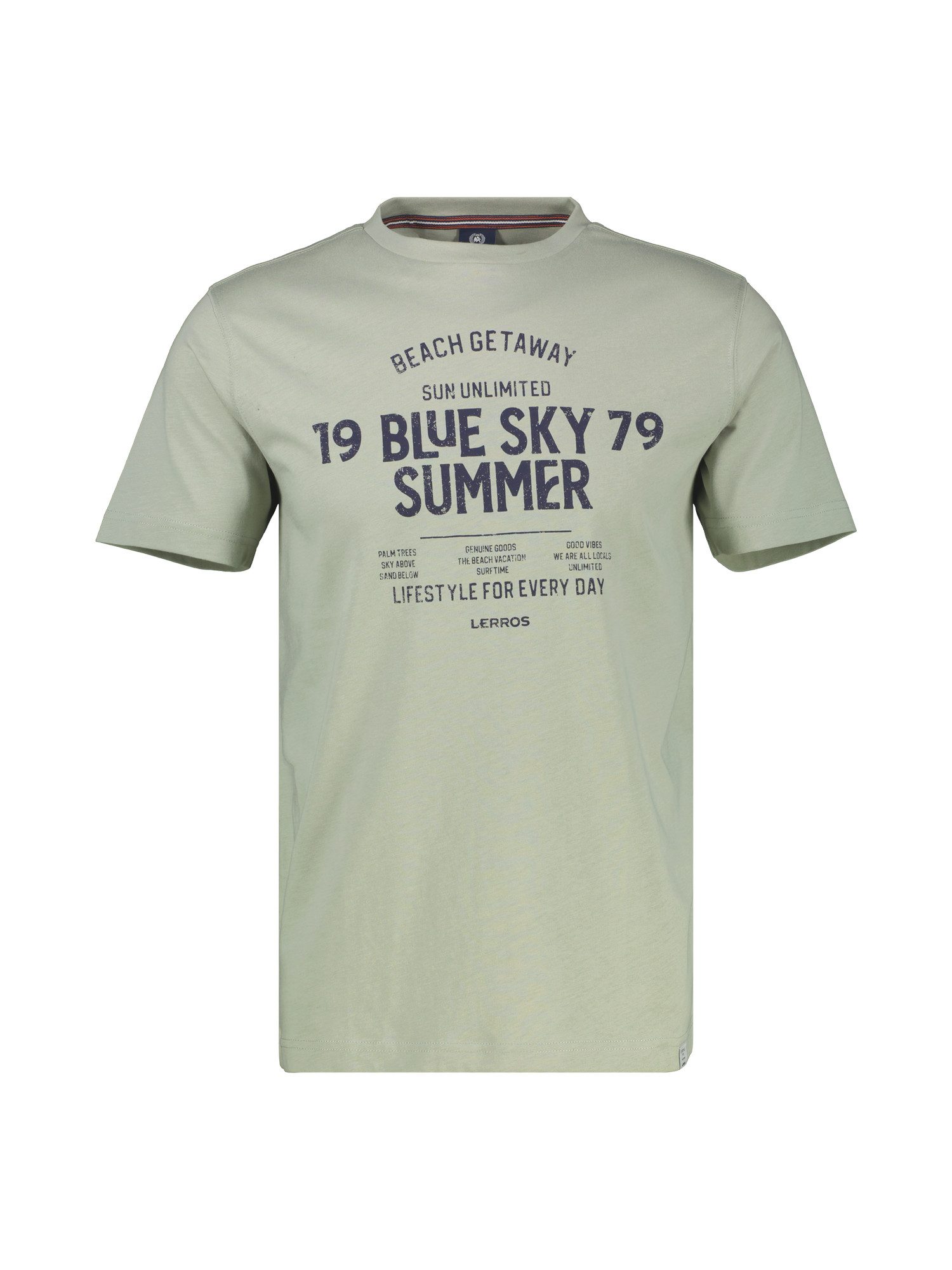 Lerros T-shirt LERROS heren T-shirt met borst-print