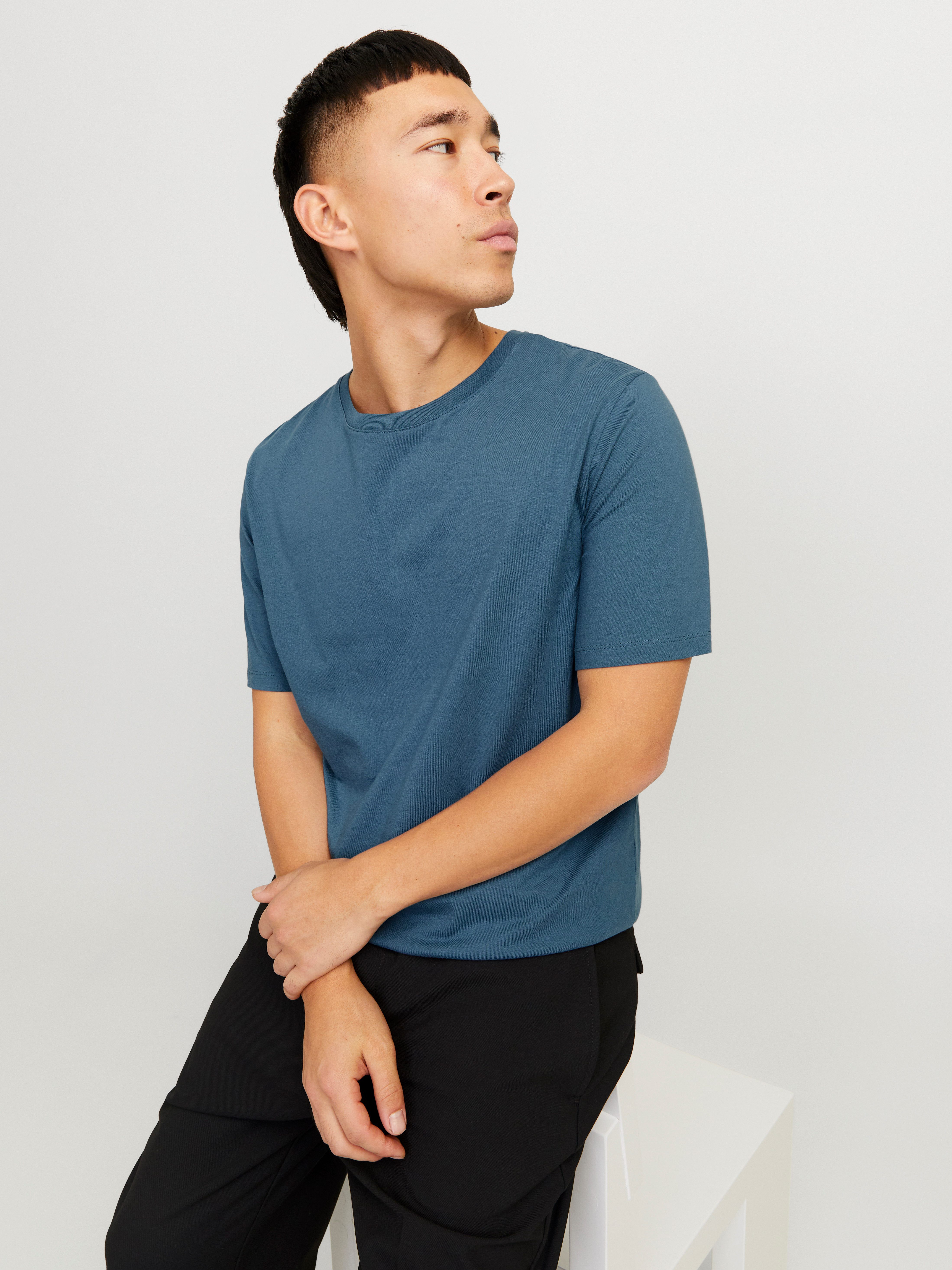 Jack & Jones Shirt met ronde hals JJEORGANIC BASIC TEE SS O-NECK NOOS