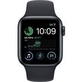 apple watch se modell 2022 gps + cellular 40mm zwart