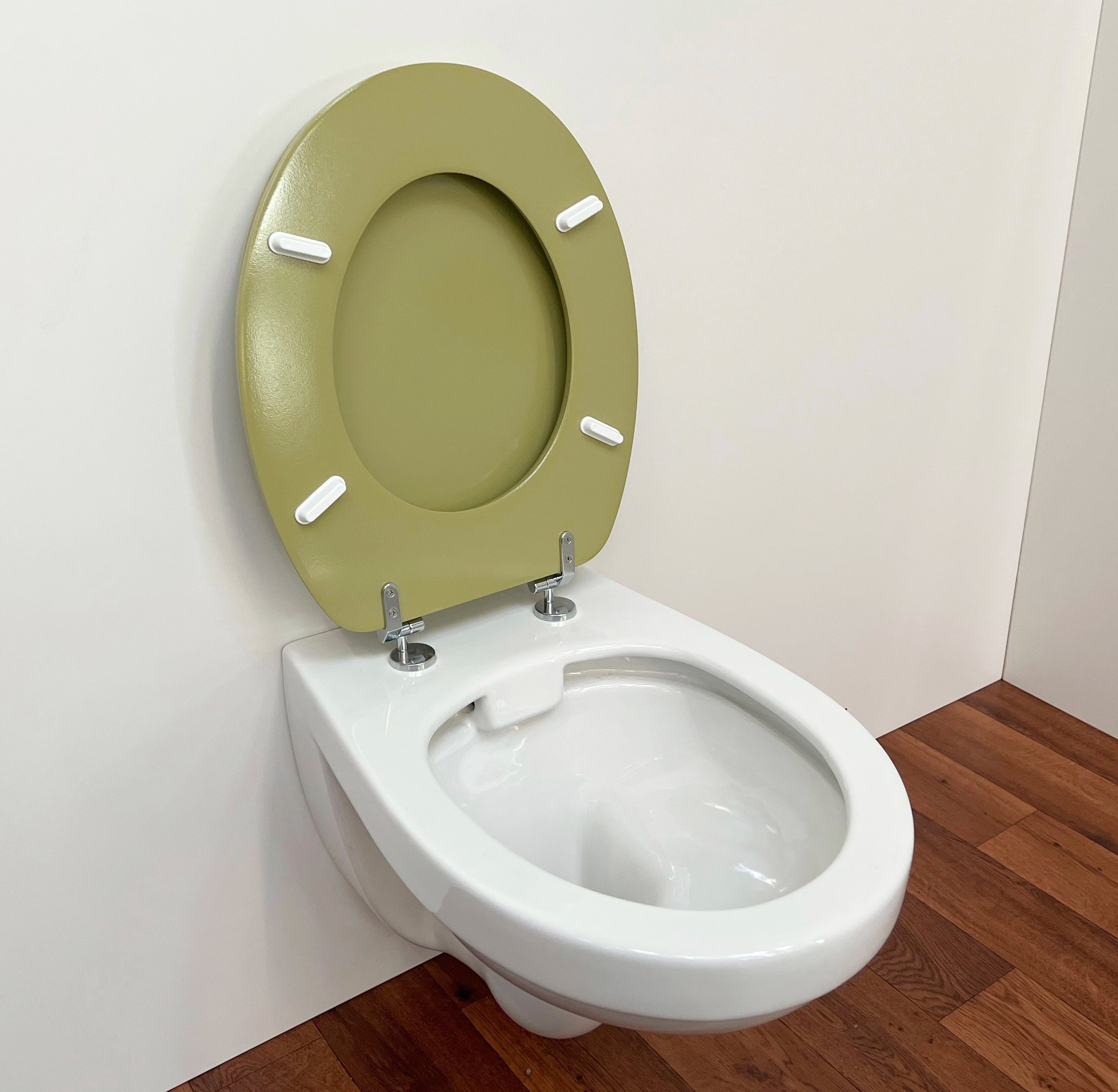 ADOB Toiletzitting uiterst stabiel, messing verchroomde scharnieren