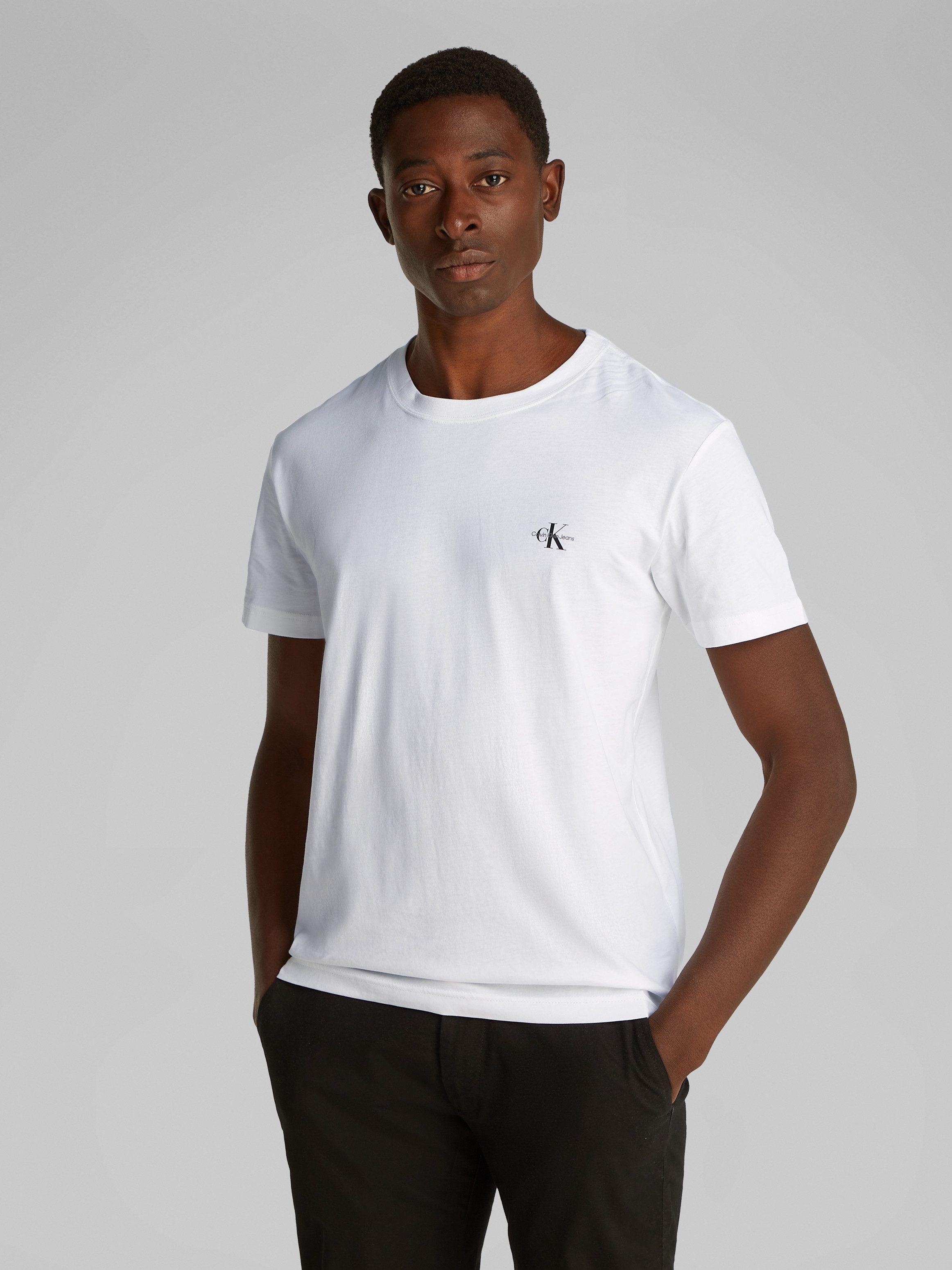 Calvin Klein T-shirt 2 PACK MONOLOGO (Set van 2)