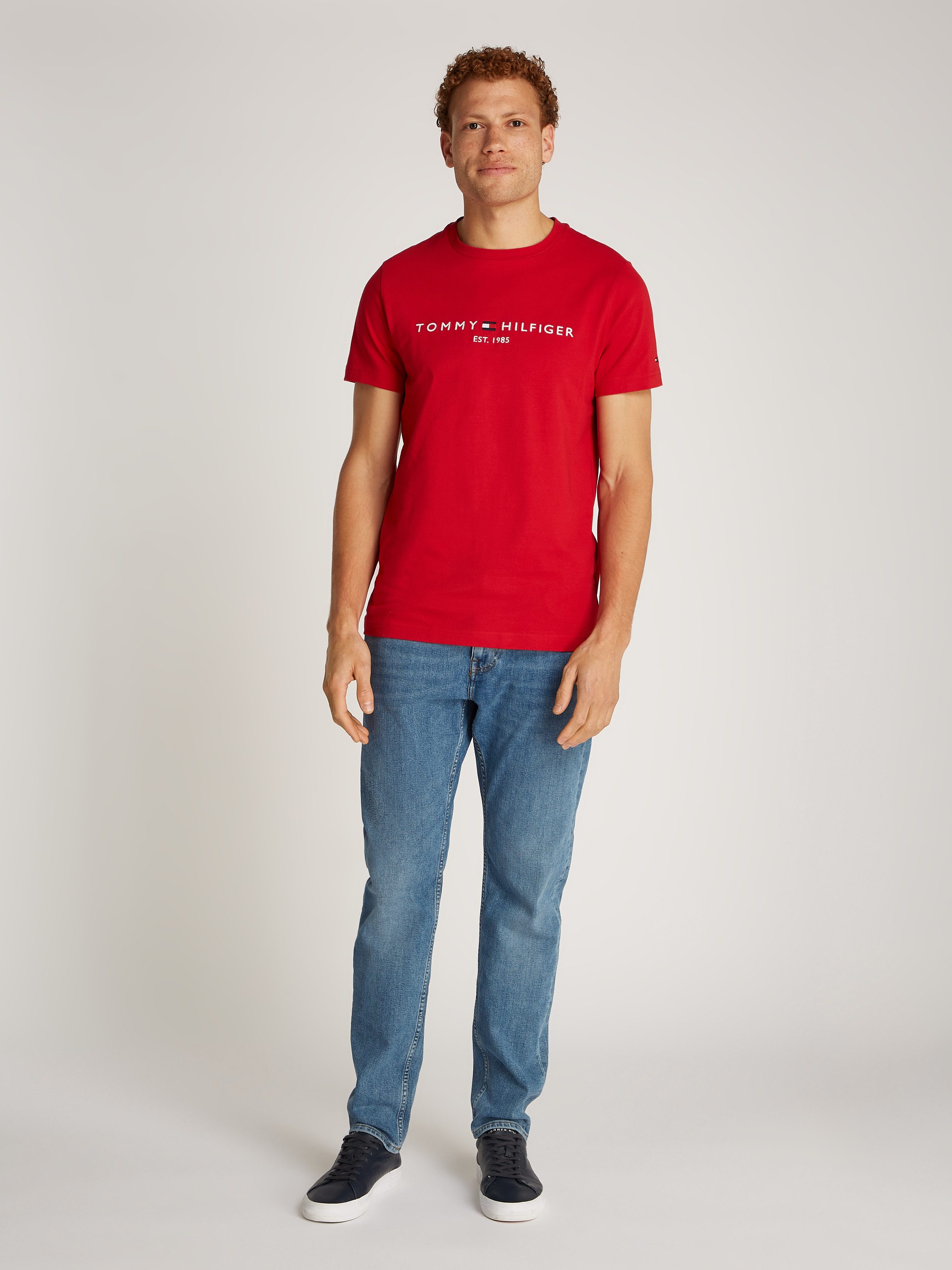 Tommy Hilfiger T-shirt Tommy Logo Tee van duurzaam katoen