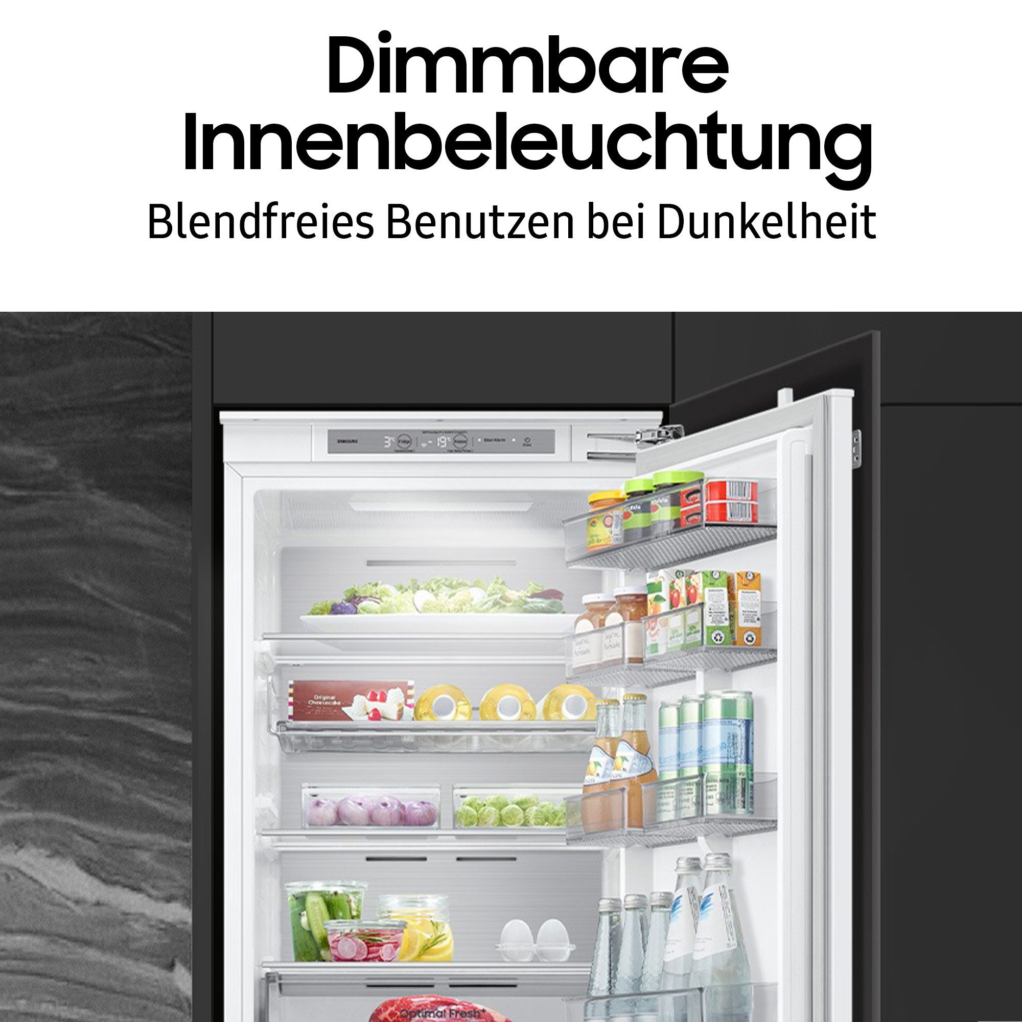 Samsung Inbouw koel-vriescombinatie BRB70F26DEFO, 177,5 cm x 54 cm, WiFi-geschikt en spraakbesturing